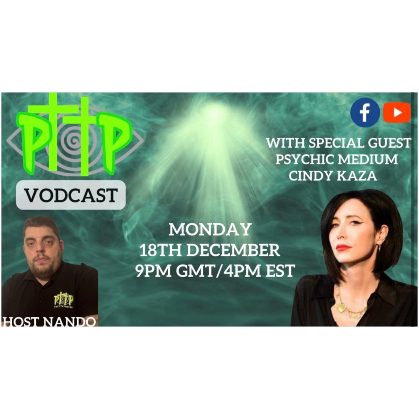 Portal To The Paranormal Vodcast With Special Guest Psychic Medium Cindy Kaza  episode artwork