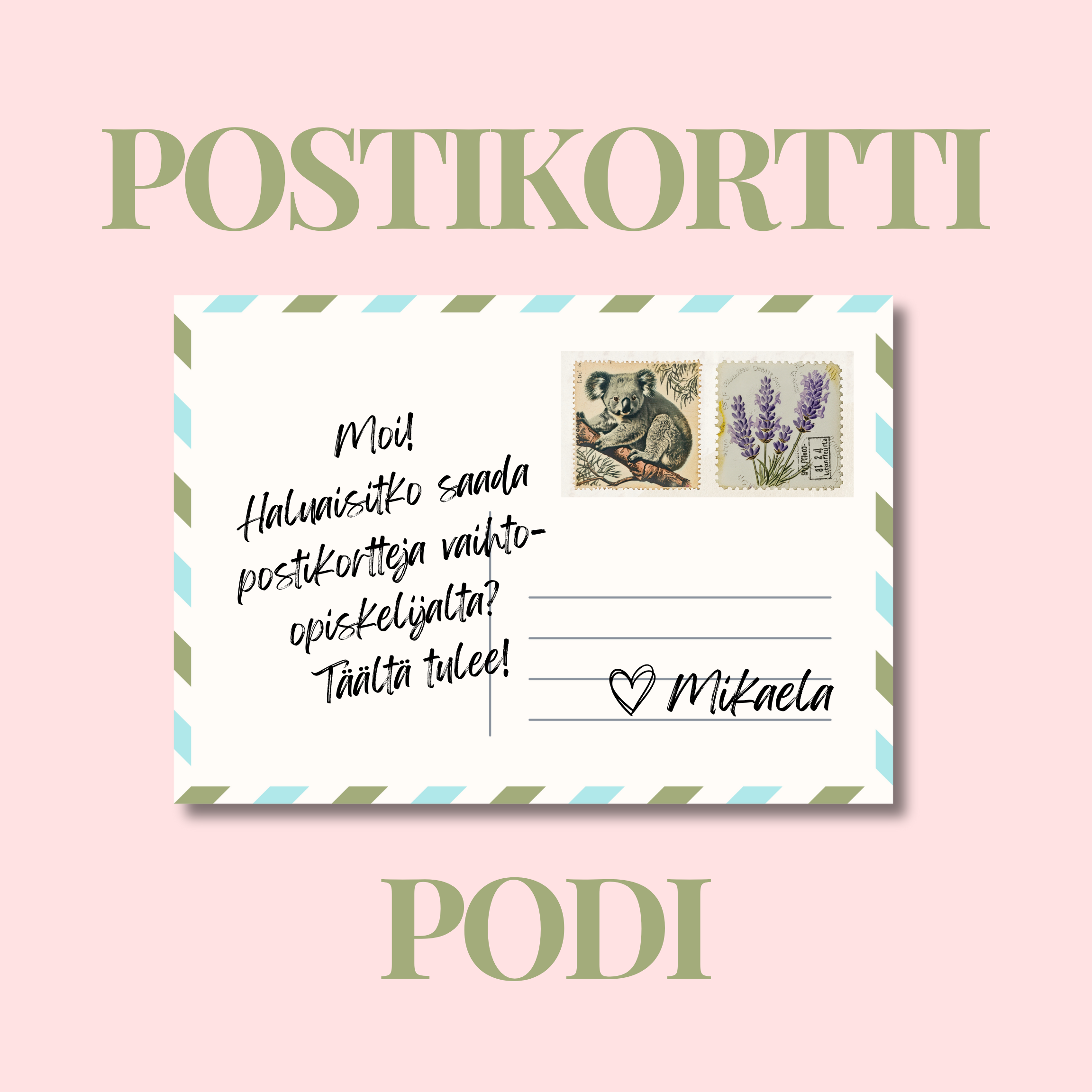 Postikortti podi