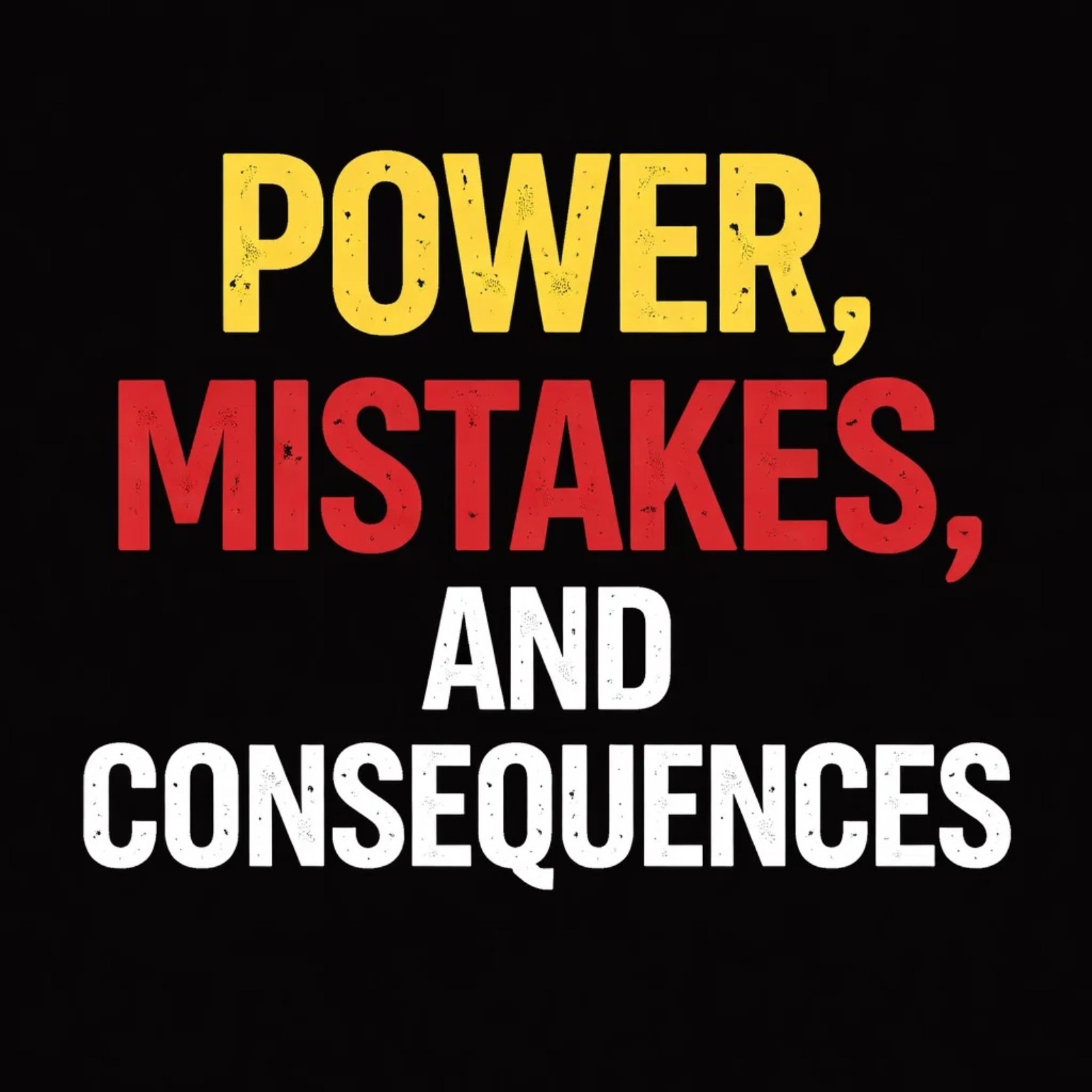 Power, Mistakes, and Consequences