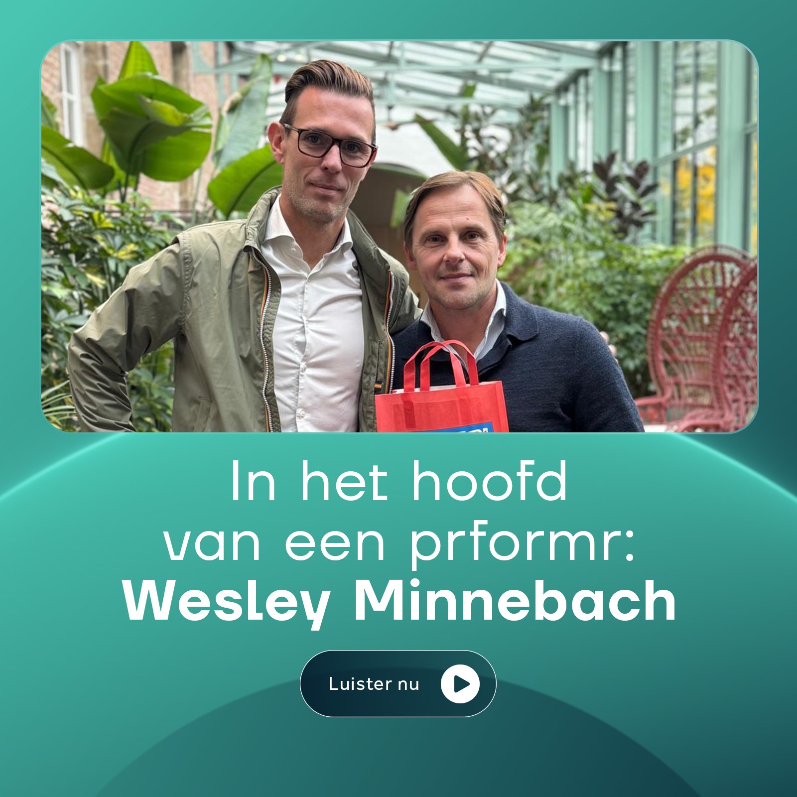 S1 E8 - In het hoofd van een prformr: Wesley Minnebach episode artwork