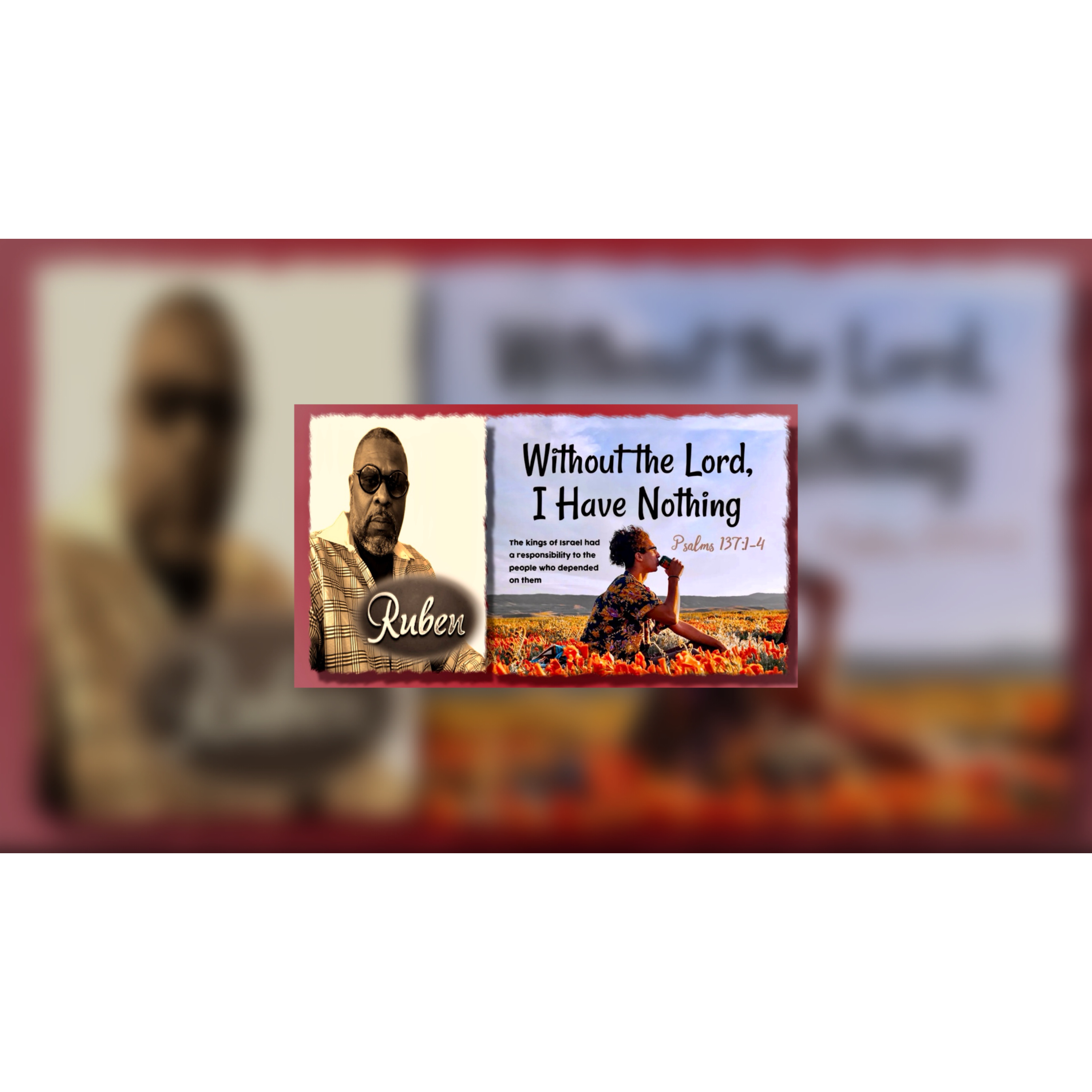Bible Study by a Church Deacon/Musician