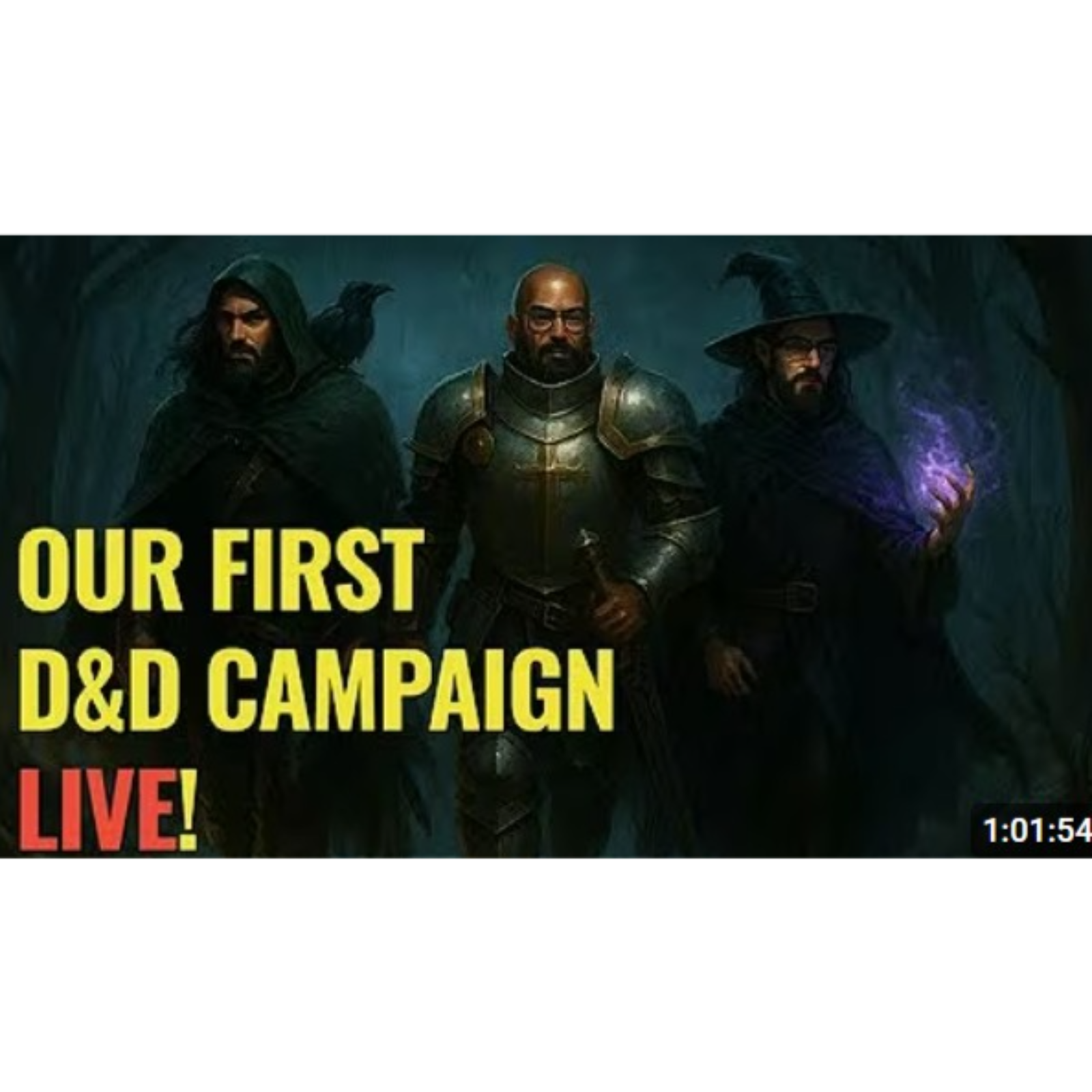 Dungeons and Dragons campaign live along with Nerd talk (Video Linked in Notes) episode artwork