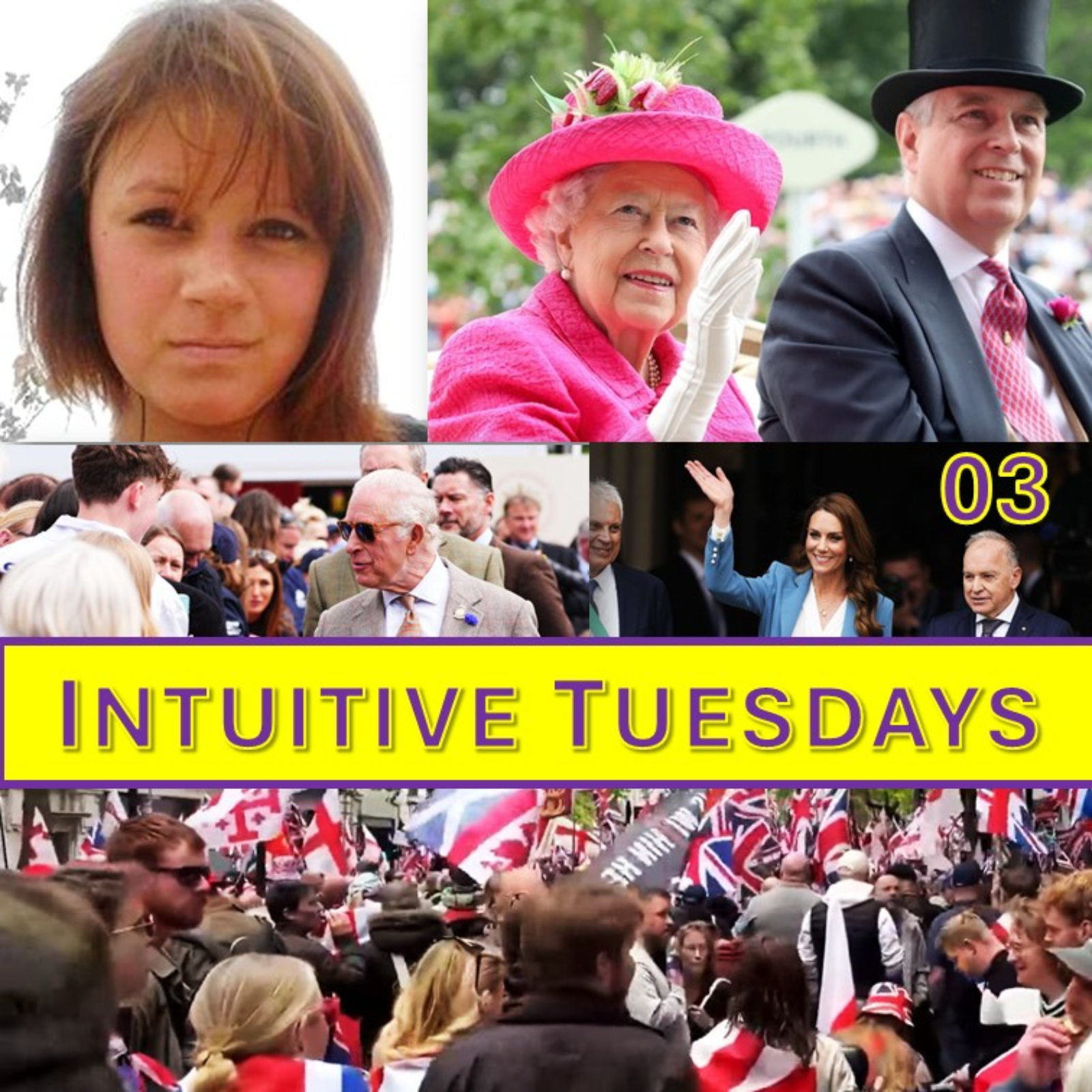 Intuitive Tuesdays Episode 03: Alisa Dmitrijeva found deceased on Queen’s Property, Kate Middleton, King Charles and Andrew Mountbatten-Windsor. episode artwork