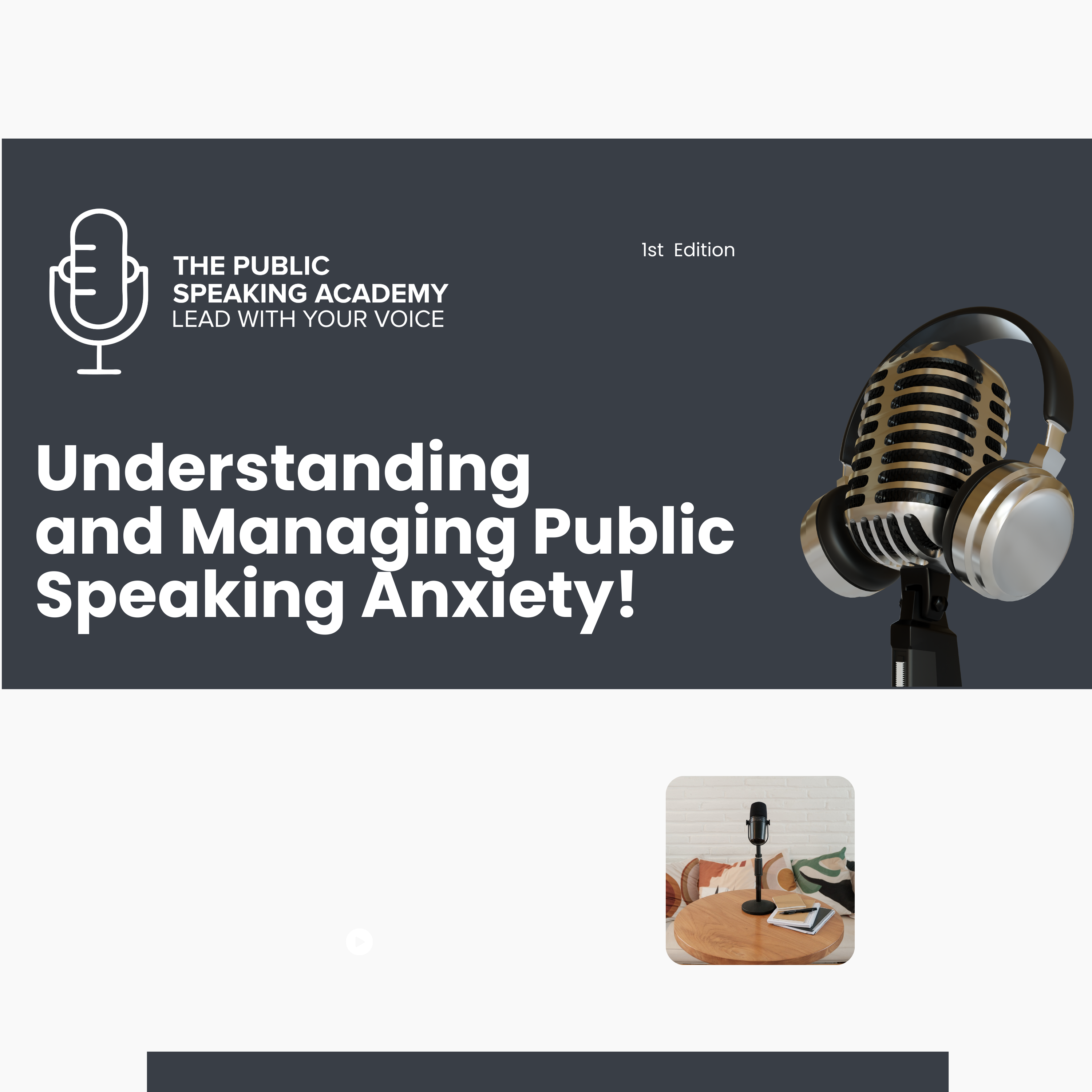 Turn Public Speaking Panic Into Performance