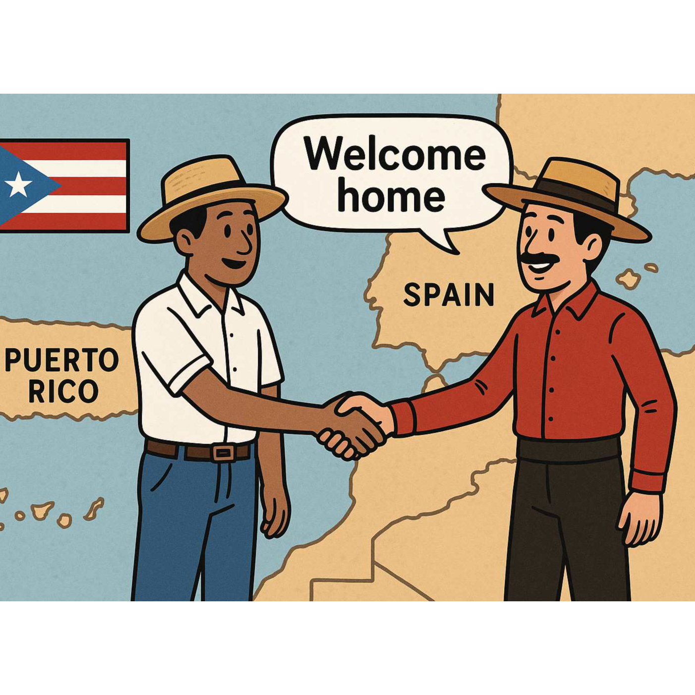 Puerto Rico can once again be part of Spain as it was an autonomous providence.