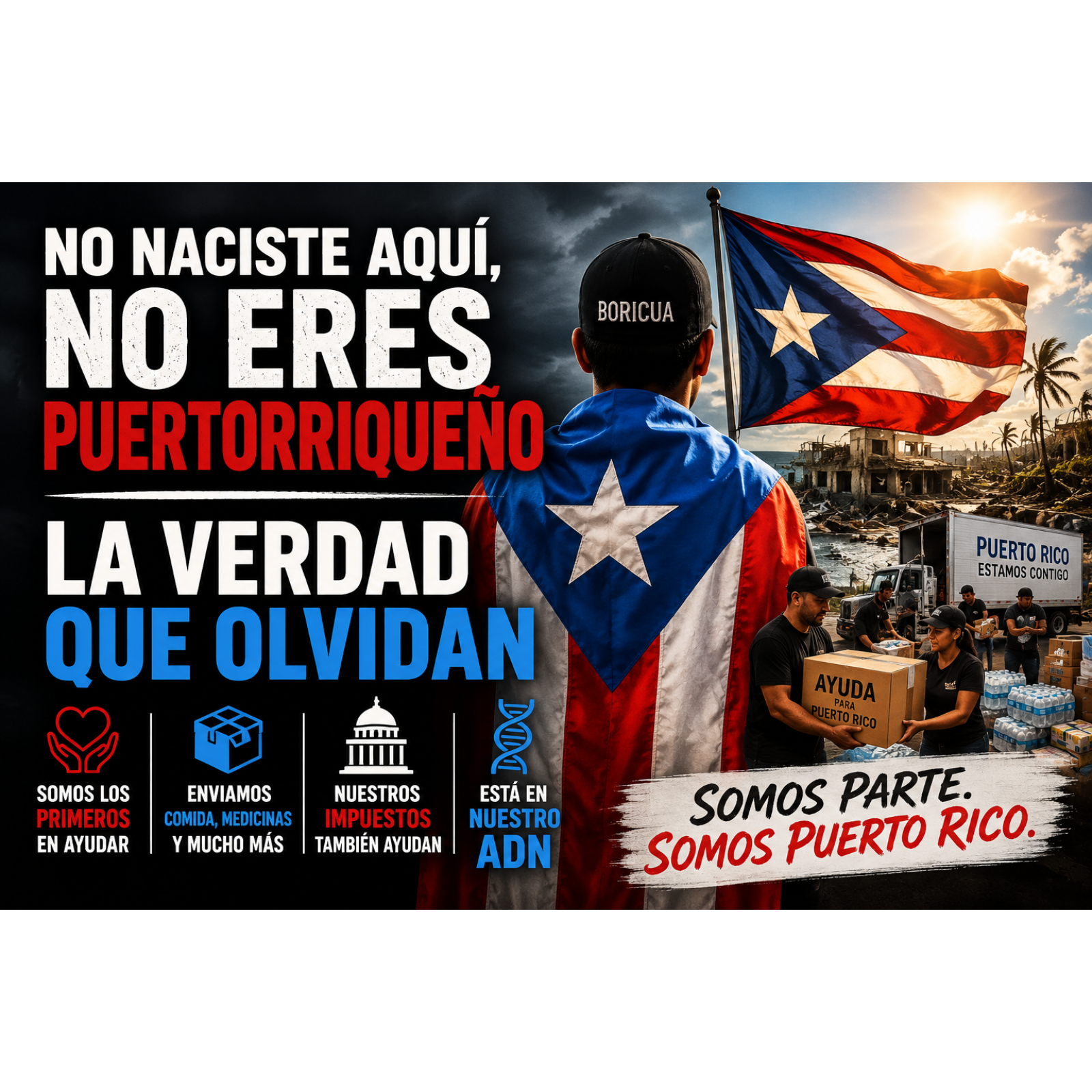 Ser puertorriqueño depende del lugar donde naciste... o de quién eres?