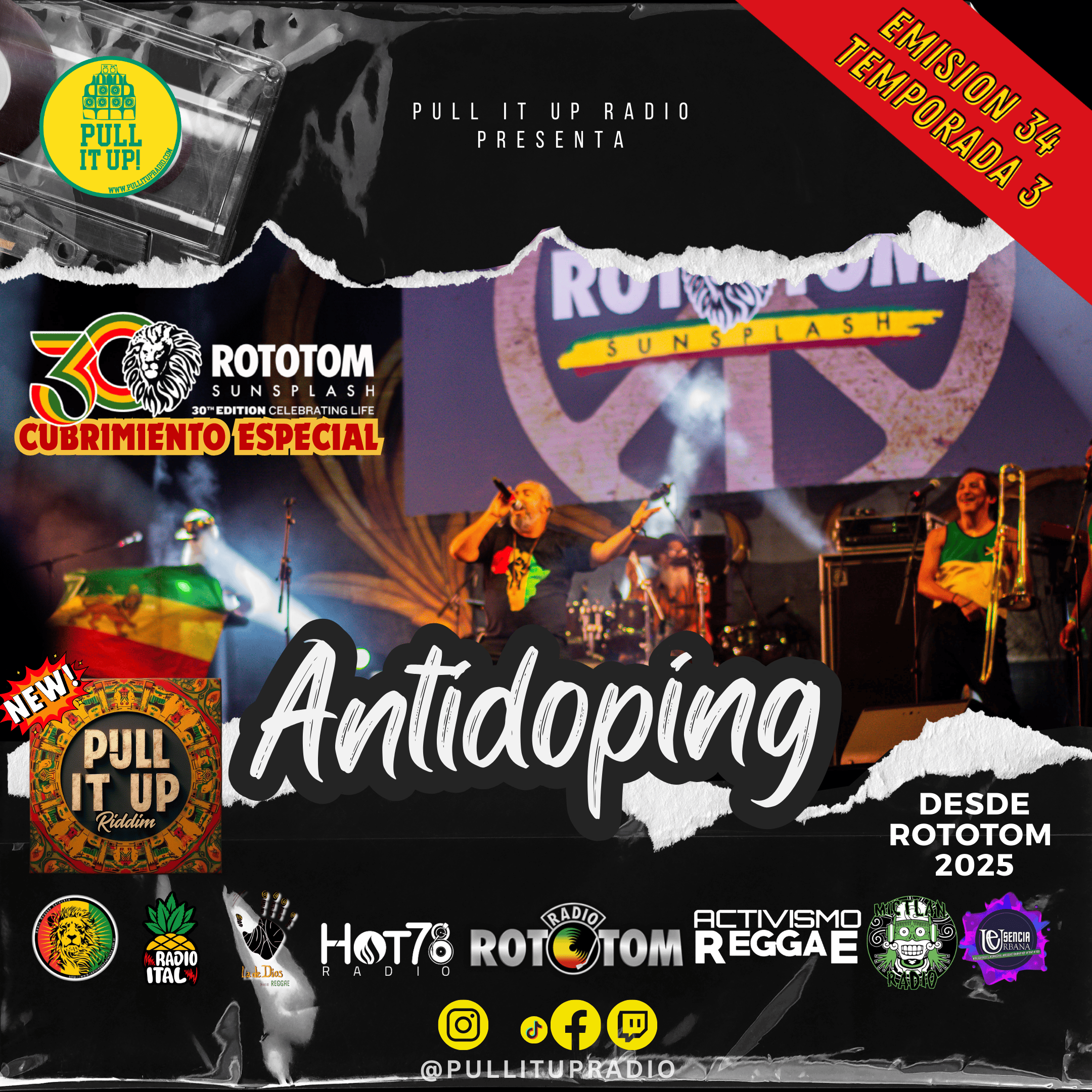 Emisión 34 – Entrevista con Antidoping + Estrenos de la Semana Especial Rototom 2025 (parte 3) episode artwork