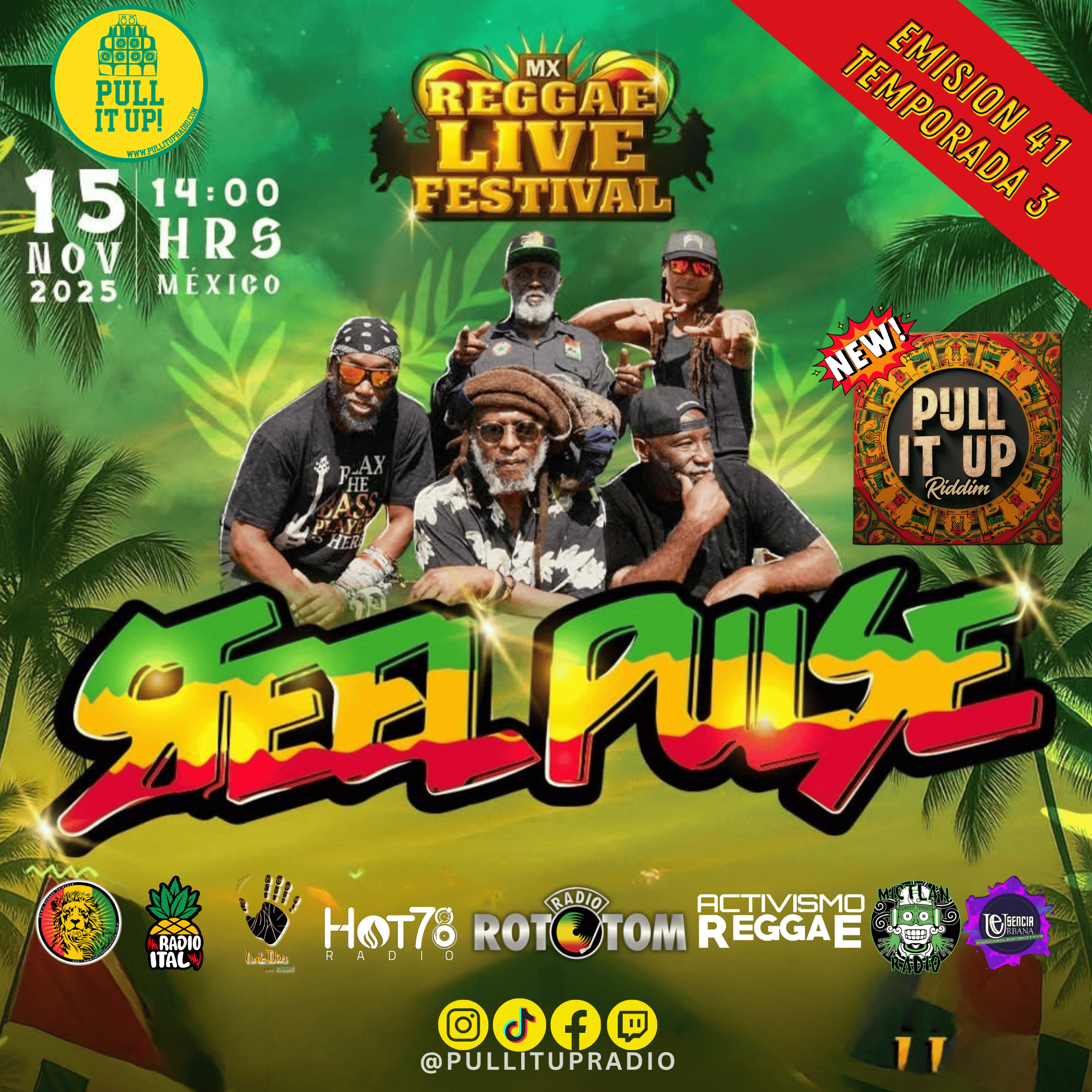Emisión 41 de Pull It Up Radio - Seguimos camino al Reggae Live 2025 episode artwork