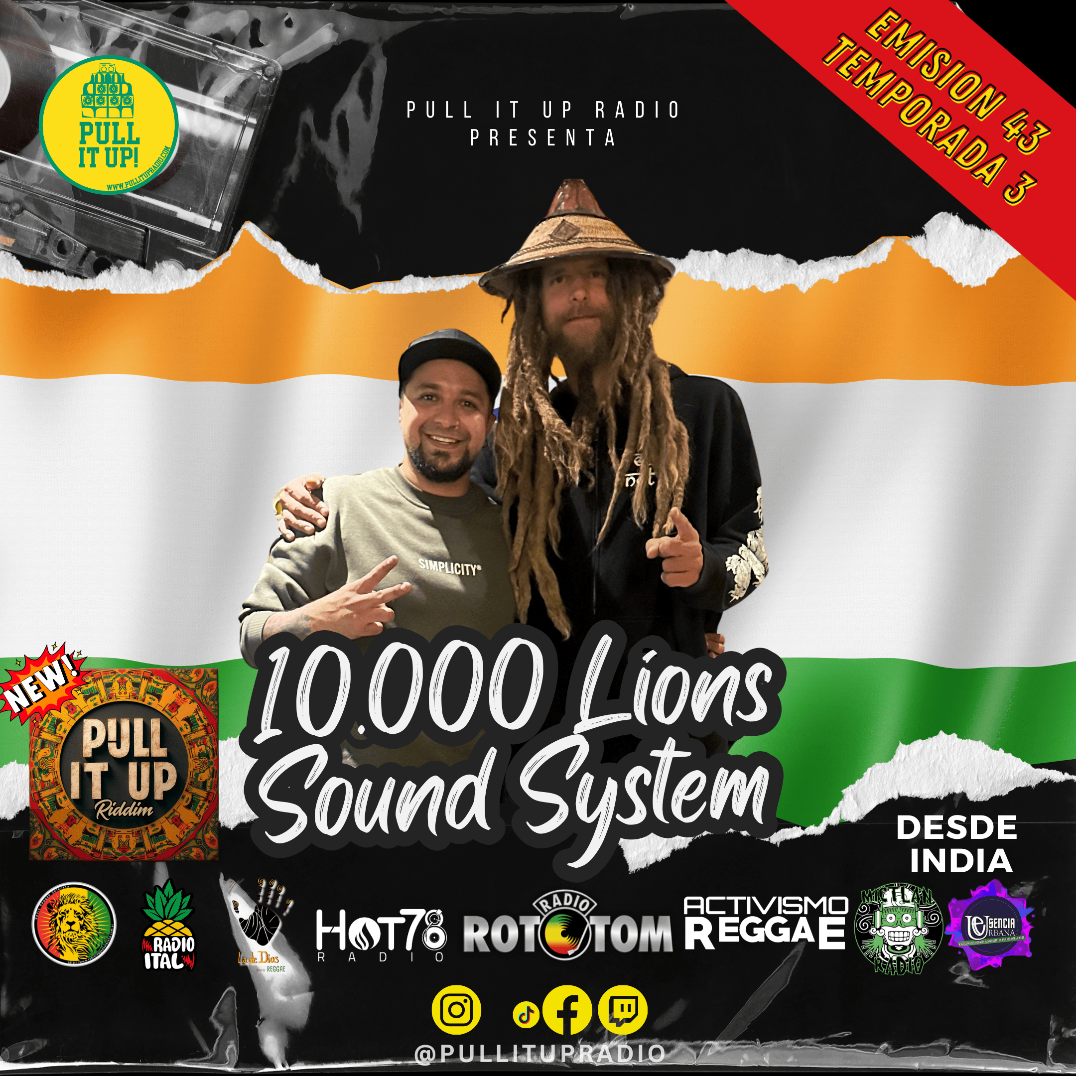 Emisión 43 – Conversamos con Ninjha de 10.000 Lions Sound System episode artwork