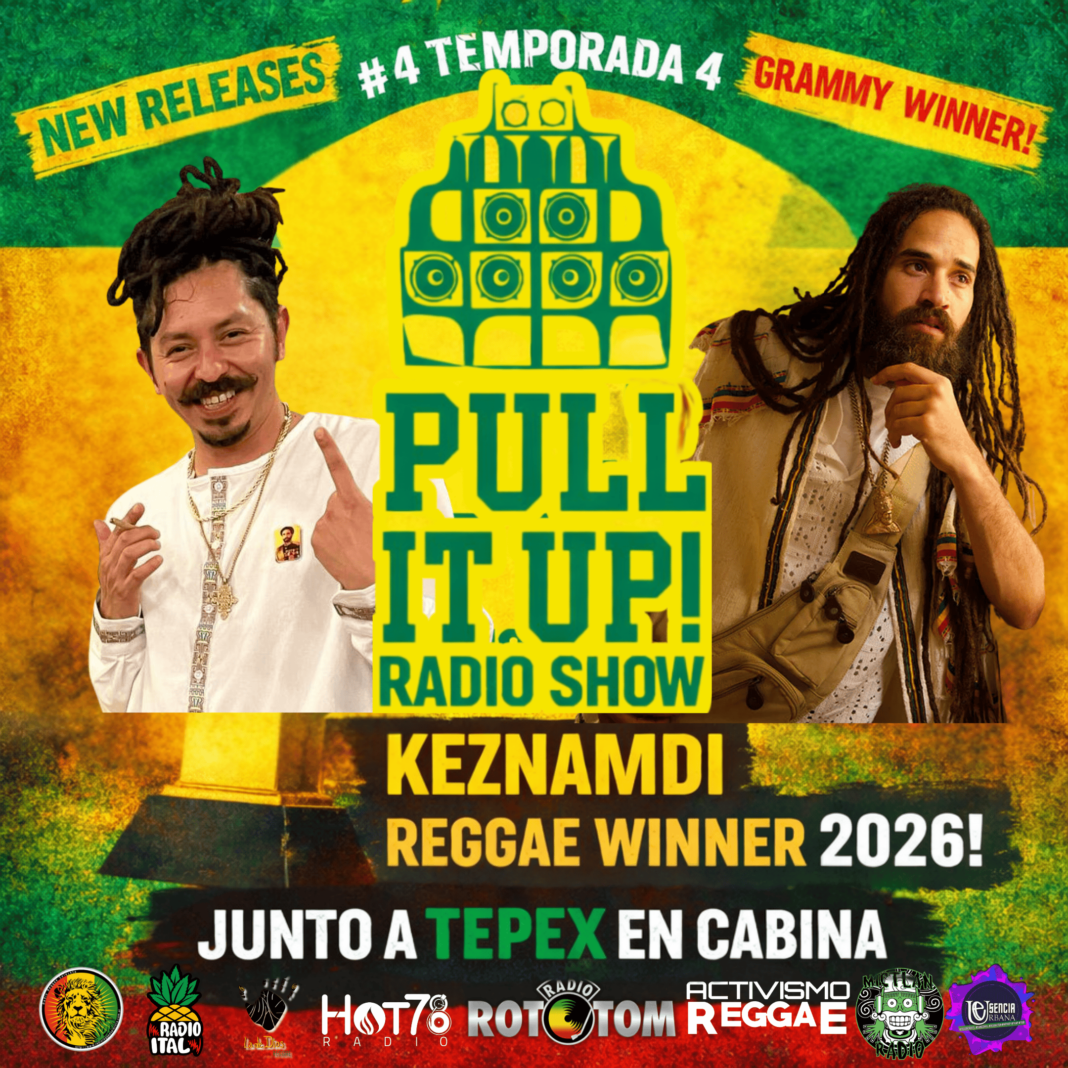Pull It Up Radio Show – Temporada 4 | Reggae actual, reconocimiento global y nuevas voces sonando fuerte.