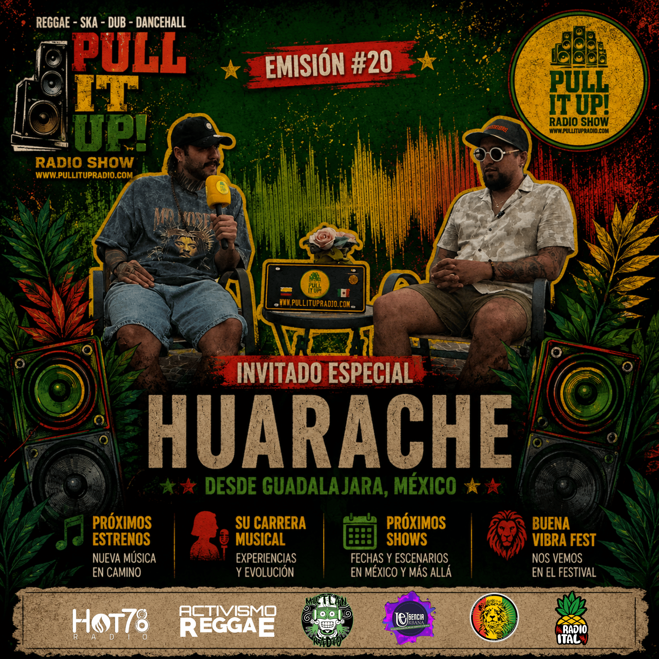 Pull It Up Radio – T4 | Emisión #20 | En cabina con Huarache desde Guadalajara