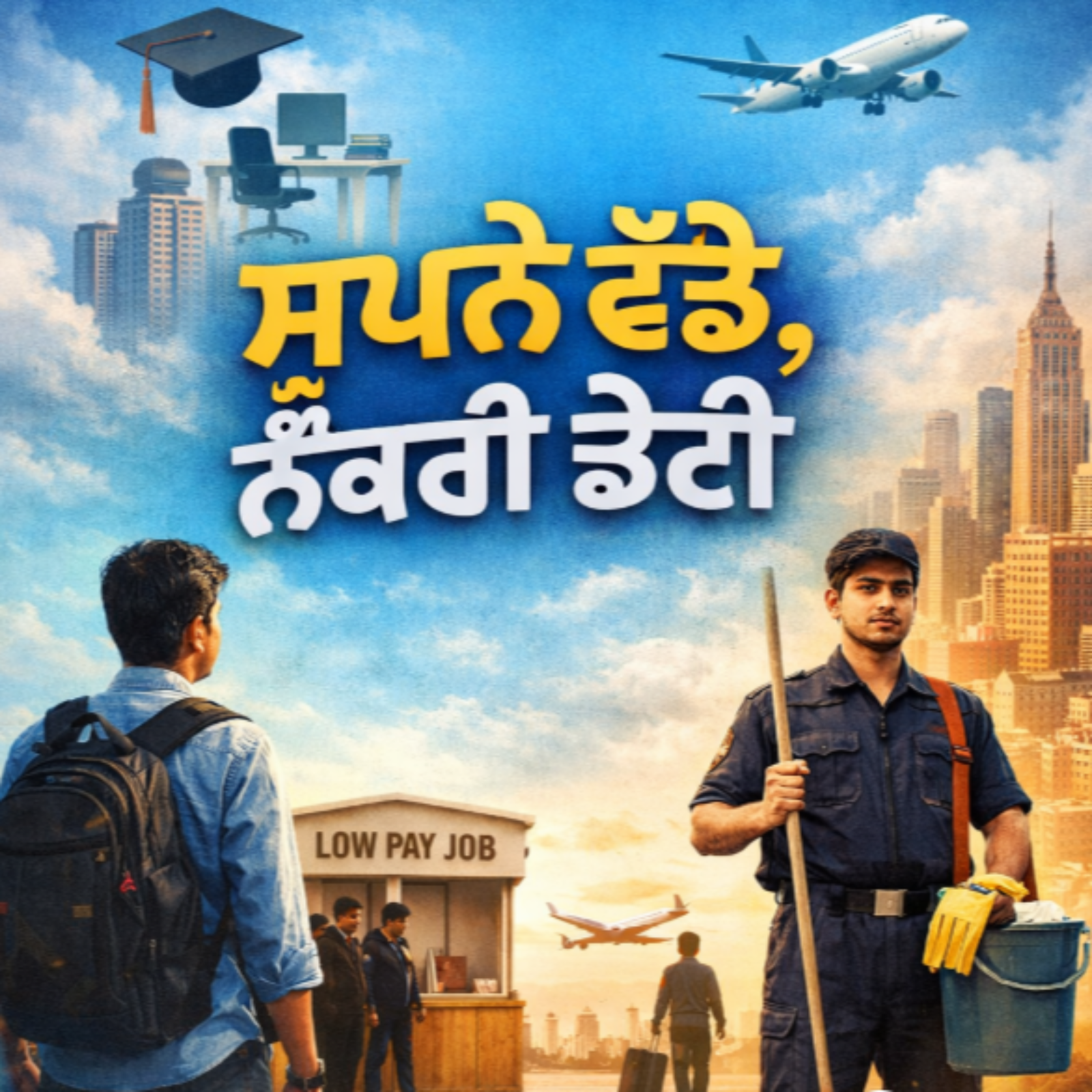 ਸੁਪਨੇ ਵੱਡੇ, ਨੌਕਰੀ ਛੋਟੀ