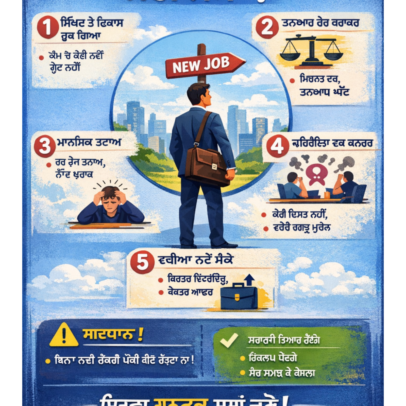 ਨੌਕਰੀ ਬਦਲਣ ਦਾ ਸਹੀ ਸਮਾਂ ਕੀ ਹੈ? The right time to change jobs