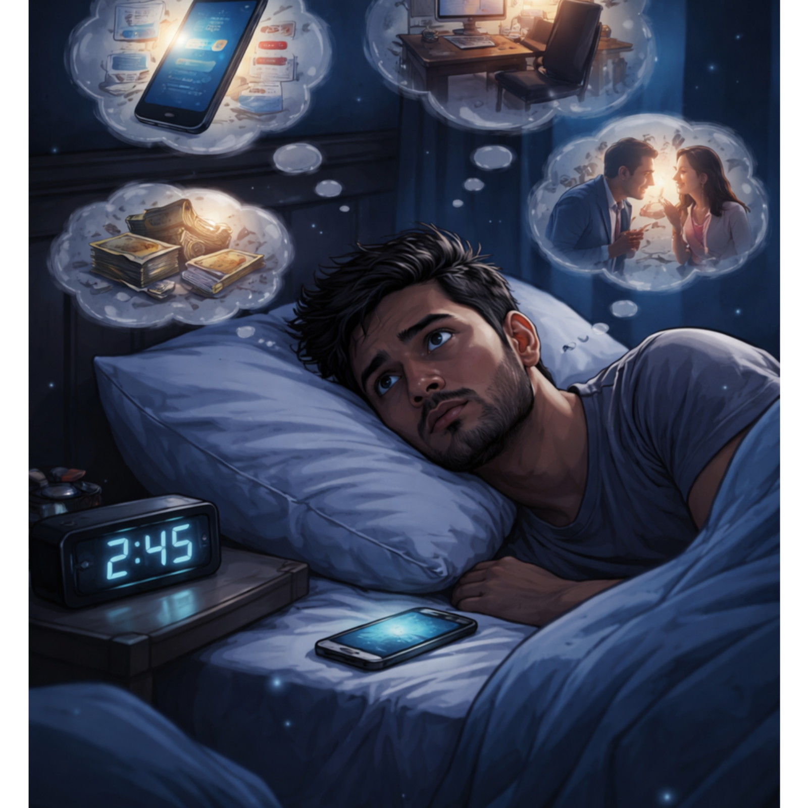 ਰਾਤ ਨੂੰ ਨੀਂਦ ਕਿਉਂ ਨਹੀਂ ਆਉਂਦੀ? “Why can’t we sleep at night?”