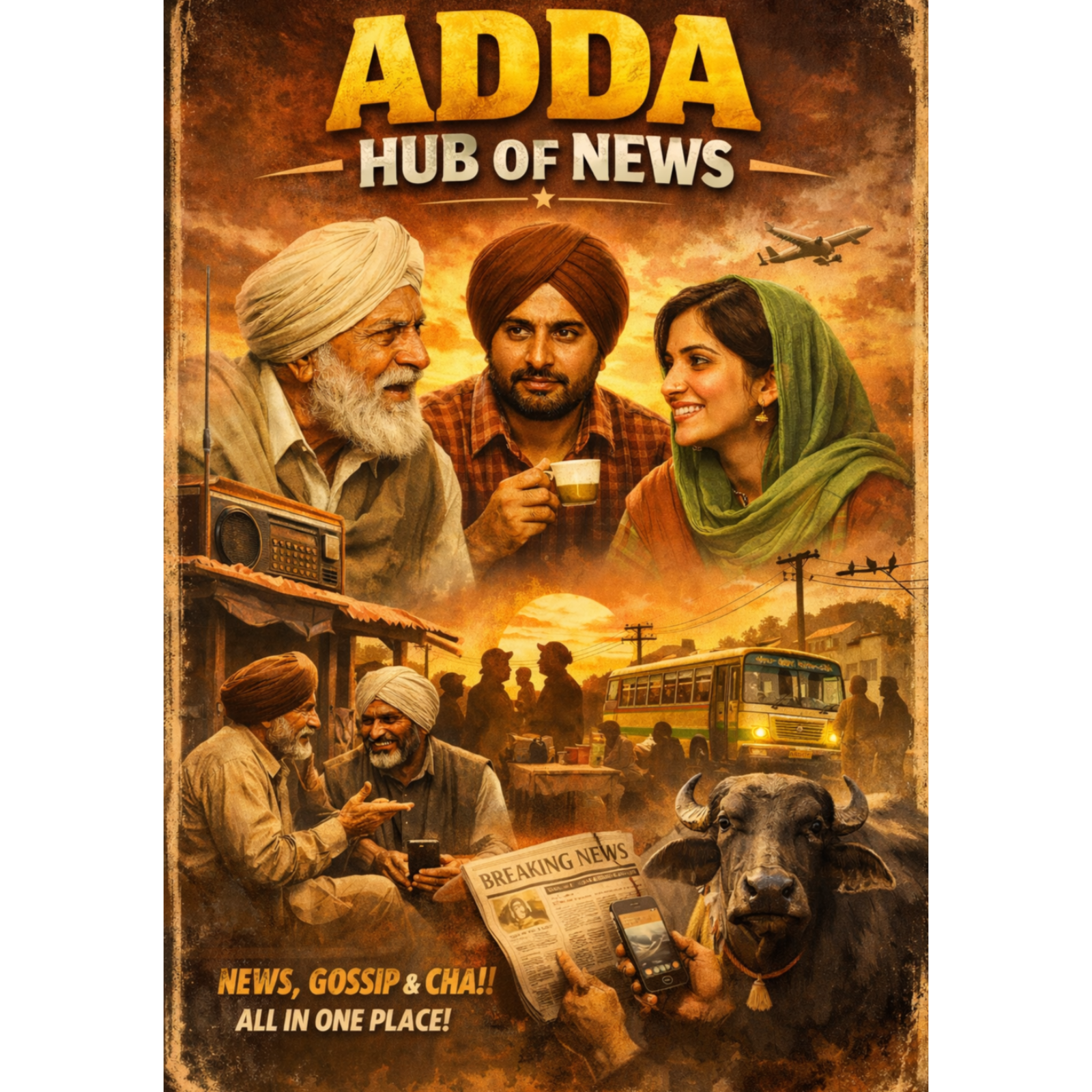ਅੱਡਾ: ਖ਼ਬਰਾਂ ਦਾ ਕੇਂਦਰ.  Adda: Hub of News | The Heartbeat of Rural Punjab