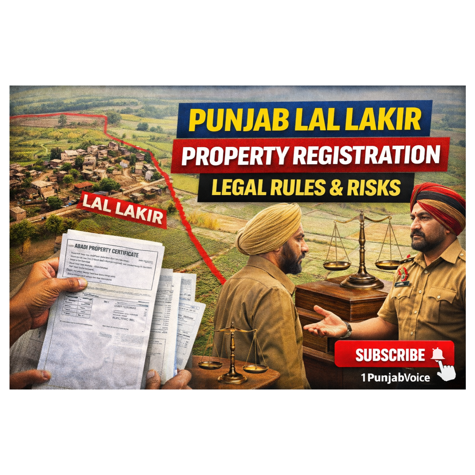 ਲਾਲ ਲਕੀਰ ਦੇ ਅੰਦਰਲੀ ਜਾਇਦਾਦ ਦੀ ਰਜਿਸਟਰੀ ਦੇ ਨਿਯਮ”   Punjab Lal Lakir Property Registration | Legal Rules & Risks