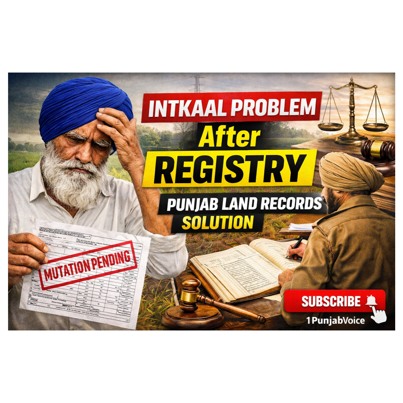 ਇੰਤਕਾਲ (Mutation): ਰਜਿਸਟਰੀ ਤੋਂ ਬਾਅਦ ਇੰਤਕਾਲ ਕਿਉਂ ਅੜ ਜਾਂਦਾ ਹੈ? Intkaal Problem After Registry | Punjab Land Records Solution