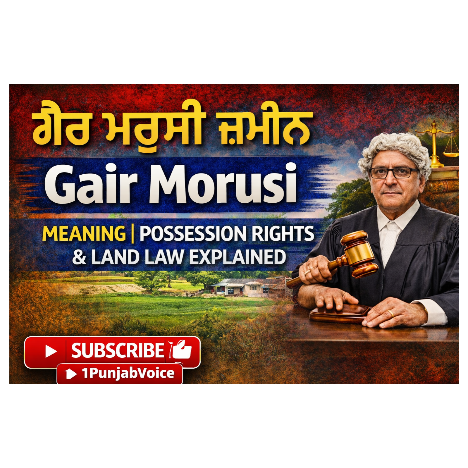 ਗੈਰ ਮਰੂਸੀ ਜਮੀਨ ਕਿਹੜੀ ਹੁੰਦੀ ਹੈ : ਮਤਲਬ, ਹੱਕ ਅਤੇ ਕਾਨੂੰਨੀ ਸੱਚ.Gair Morusi | Possession Rights & Land Law Explained (Punjab)
