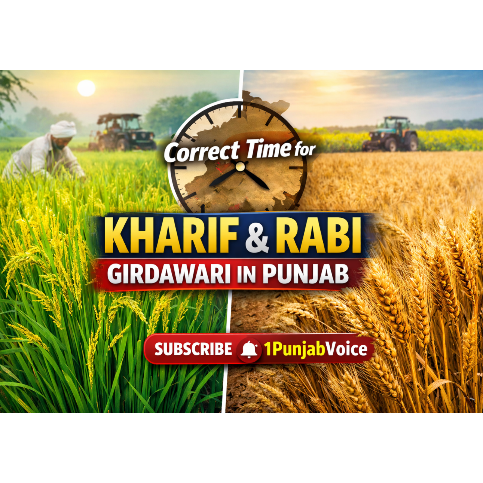 ਸੌਣੀ (Kharif) ਅਤੇ ਹਾੜੀ (Rabi) ਦੀ ਗਿਰਦਾਵਰੀ ਦਾ ਸਹੀ ਸਮਾਂ | Correct Time for Kharif & Rabi Girdawari in Punjab