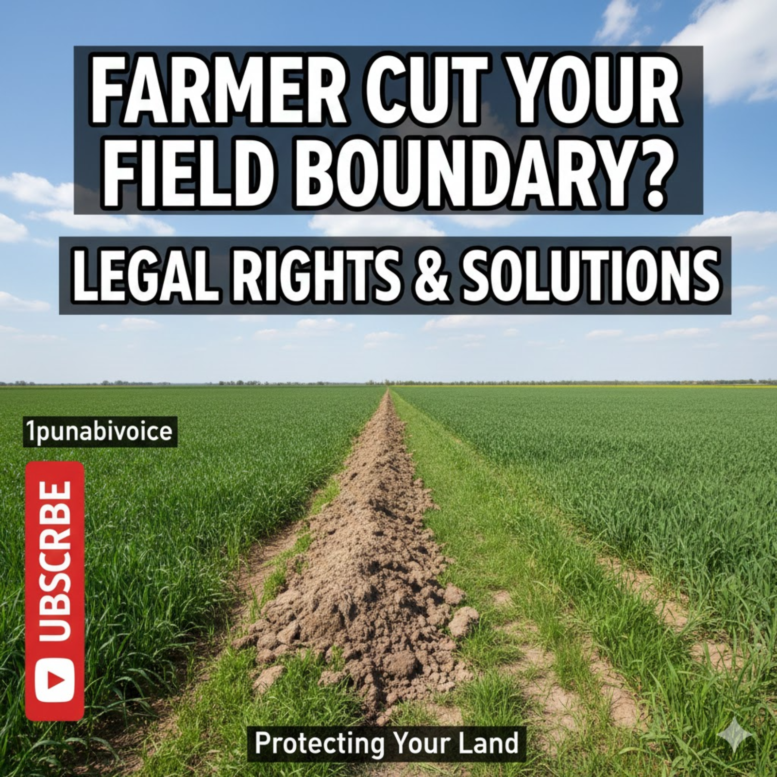 ਵੱਟਾਂ  ਵੱਢਣ  ਵਾਲੇ ਦਾ ਪੱਕਾ ਕਾਨੂੰਨੀ  ਹੱਲ.If a Farmer Cuts Your Field Boundary or Path — Legal Rights & Solutions