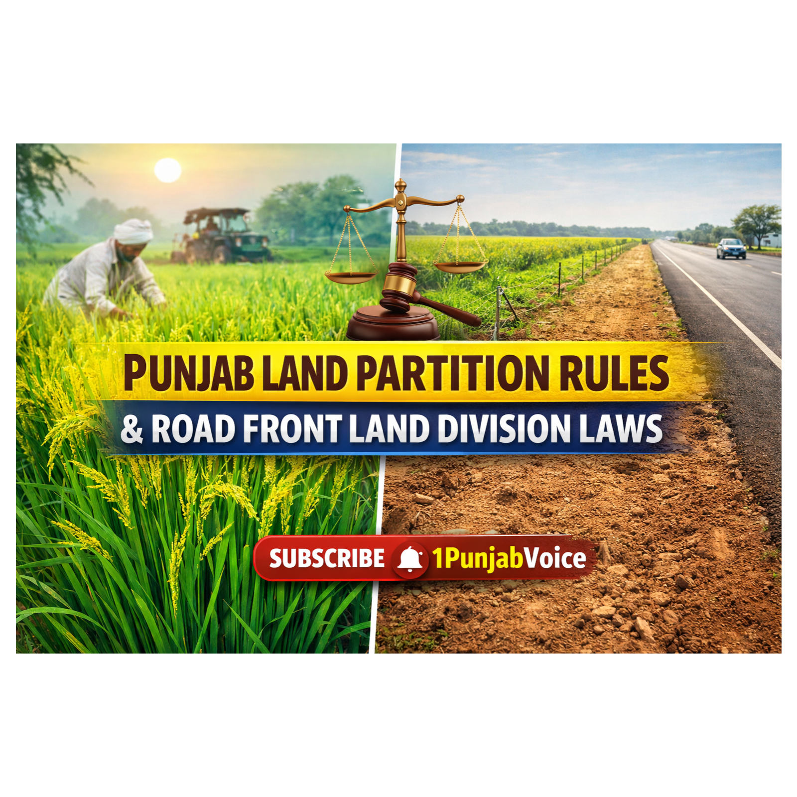ਪੰਜਾਬ ਜ਼ਮੀਨ ਵੰਡ ਅਤੇ ਰੋਡ ਫਰੰਟ ਵੰਡ ਦੇ ਨਿਯਮ,Punjab land partition rules and road front land division laws?