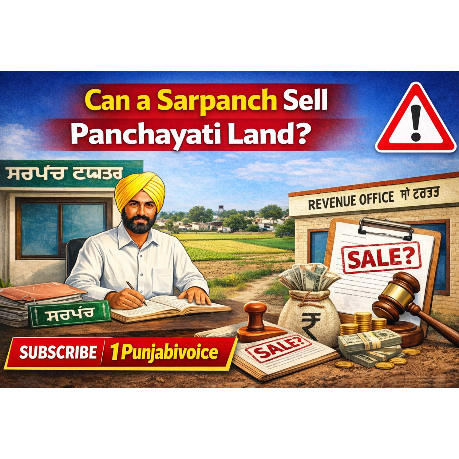 ਕੀ ਸਰਪੰਚ ਪੰਚਾਇਤੀ ਜ਼ਮੀਨ ਵੇਚ ਸਕਦਾ ਹੈ? | Legal Guide for Panchayati Land in Punjab