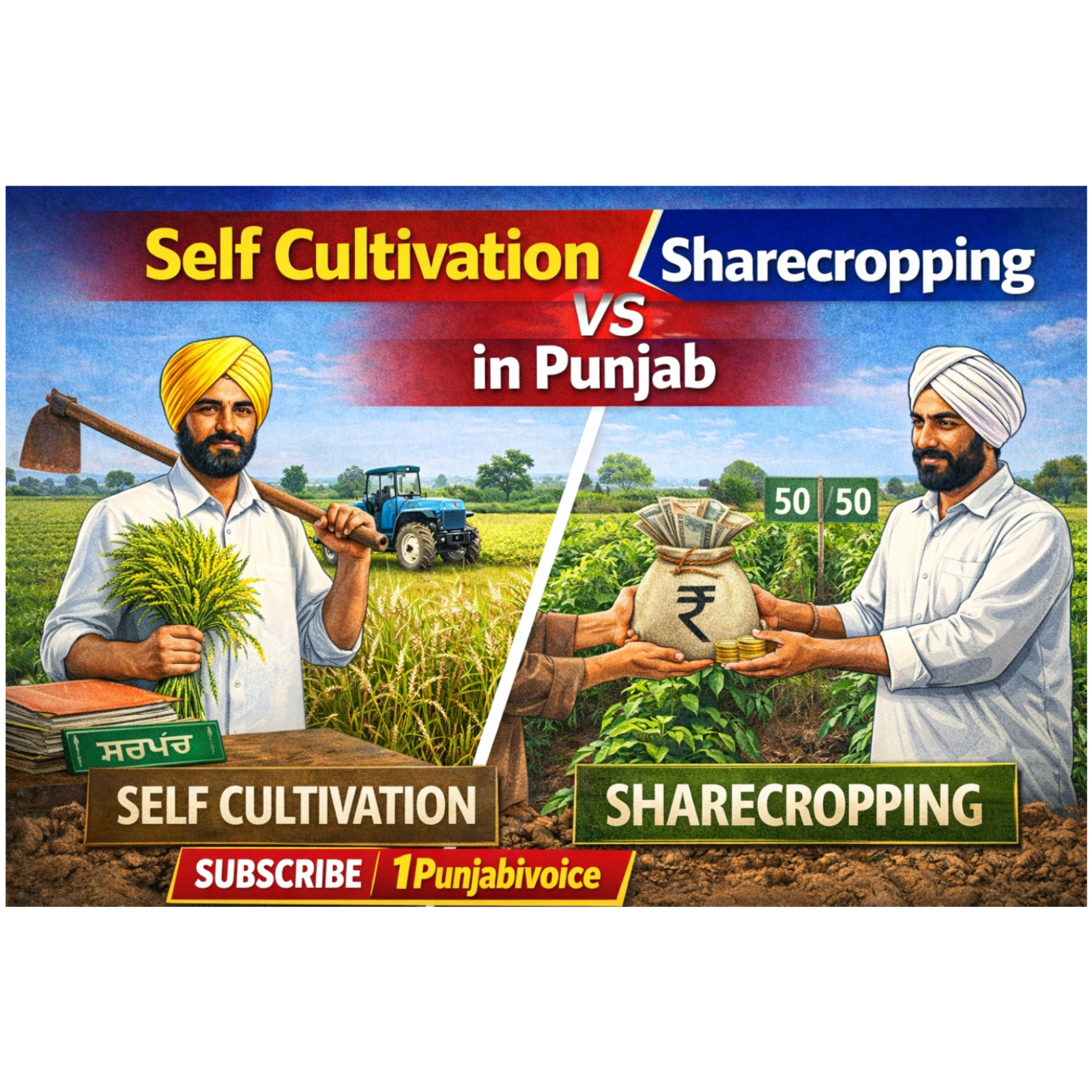 ਖੁਦ ਕਾਸ਼ਤ” ਅਤੇ “ਮੁਜ਼ਾਰਾ ਕਾਸ਼ਤ | Self Cultivation vs Sharecropping in Punjab