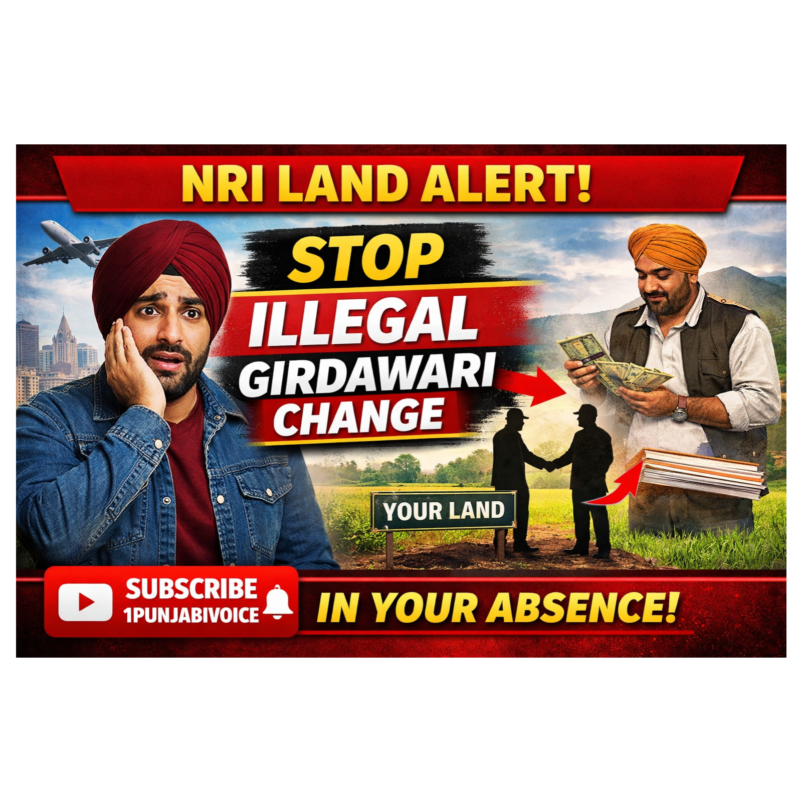 NRI ਦੀ ਗੈਰ-ਹਾਜ਼ਰੀ ਵਿੱਚ ਗਿਰਦਾਵਰੀ ਬਦਲਣ ਤੋਂ ਕਿਵੇਂ ਬਚੀਏ?NRI Land Alert! How to Stop Illegal Girdawari Change in Your Absence