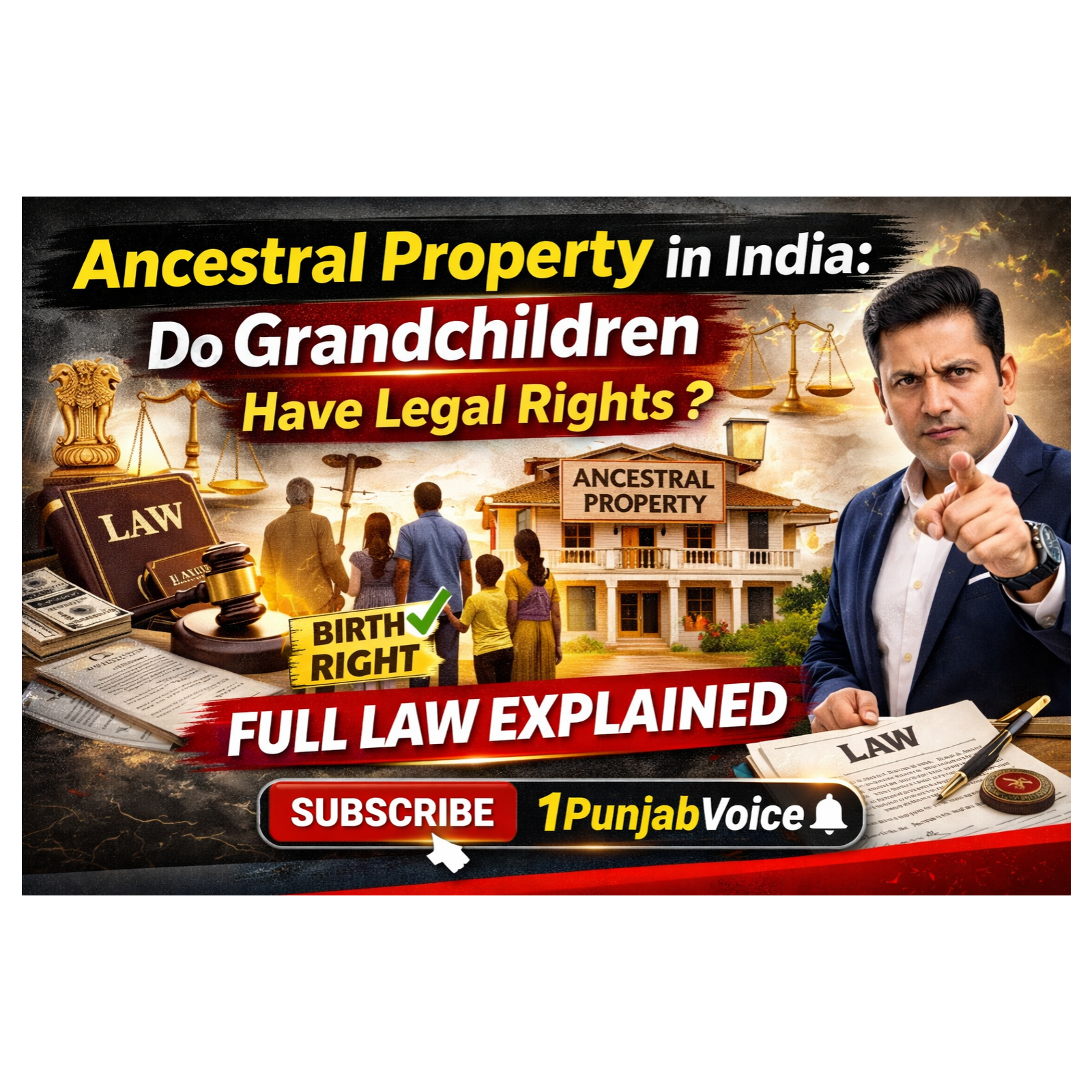 ਜੱਦੀ_ਜਾਇਦਾਦ   ਵਿੱਚ ਪੋਤੇ-ਪੋਤੀਆਂ ਦੇ ਜਨਮ ਸਿੱਧ ਹੱਕ.Ancestral Property in India: Do Grandchildren Have Legal Rights? Full Law Explained