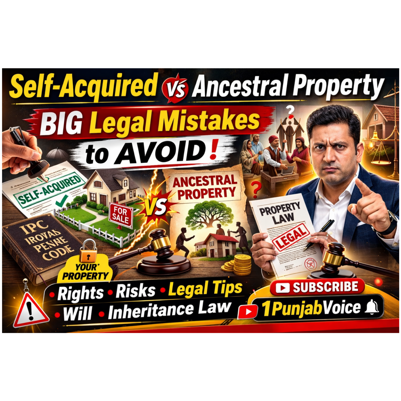 ਜ਼ਮੀਨ ਨੂੰ ਜੱਦੀ ਬਣਨ ਤੋਂ ਕਿਵੇਂ ਰੋਕੀਏ? | ਜੱਦੀ ਜਾਇਦਾਦ ਦੇ ਫਾਇਦੇ ਅਤੇ ਨੁਕਸਾਨ.Self-Acquired vs Ancestral Property – BIG Legal Mistakes to Avoid!
