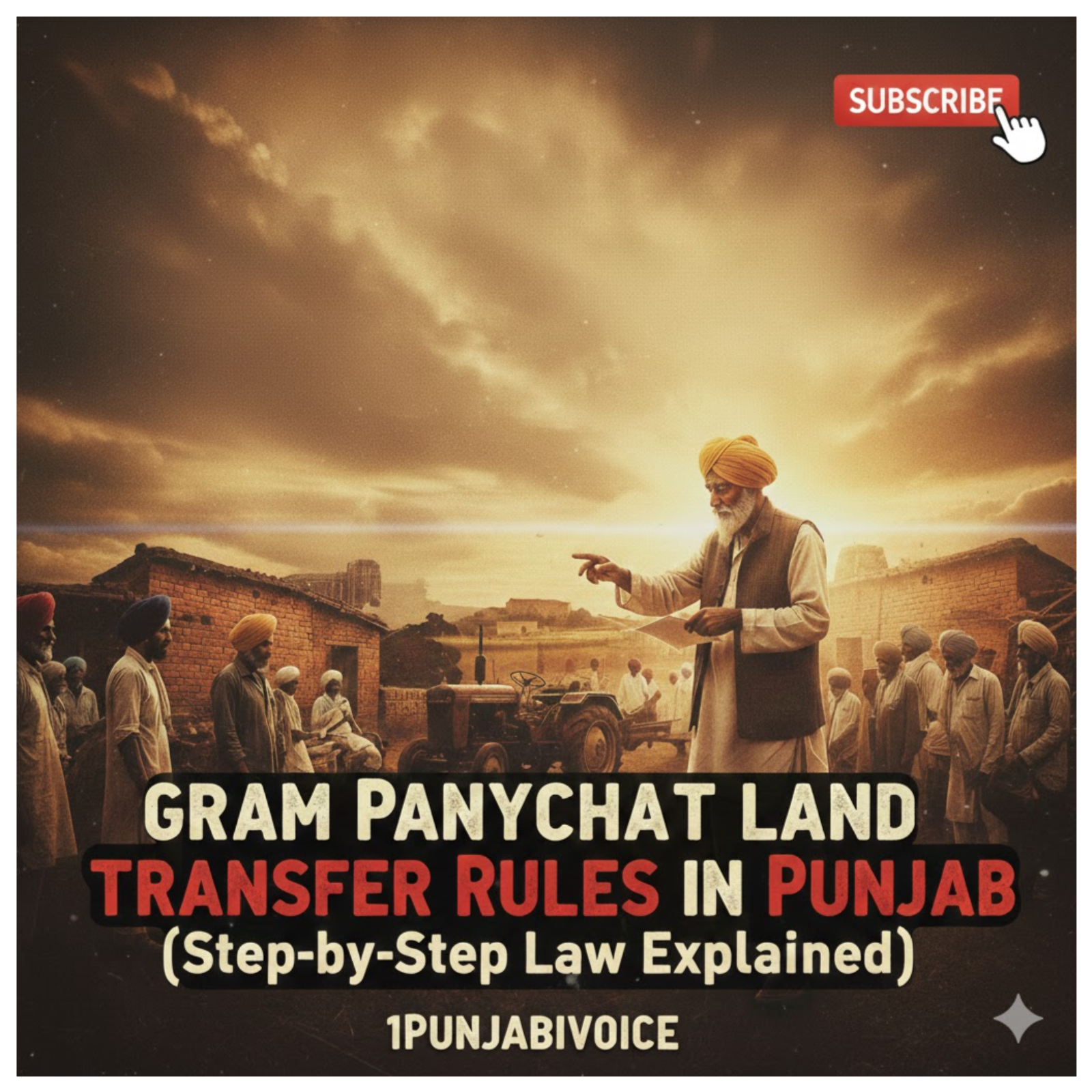 ਪੰਜਾਬ ਪੰਚਾਇਤੀ ਅਤੇ ਧਾਰਮਿਕ ਜ਼ਮੀਨਾਂ ਦੇ ਤਬਾਦਲੇ ਦੇ ਨਿਯਮ.Gram Panchayat Land Transfer Rules in Punjab (Step-by-Step Law Explained)