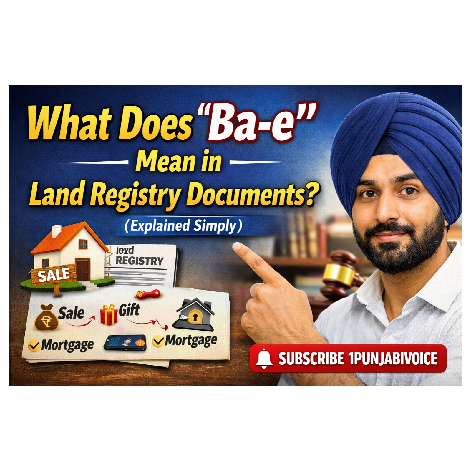 ਜ਼ਮੀਨ ਦੀ ਰਜਿਸਟਰੀ ਵਿੱਚ “ਬੈ” ਦਾ ਕੀ ਮਤਲਬ ਹੁੰਦਾ ਹੈ?What Does “Ba-e” Mean in Land Registry Documents?