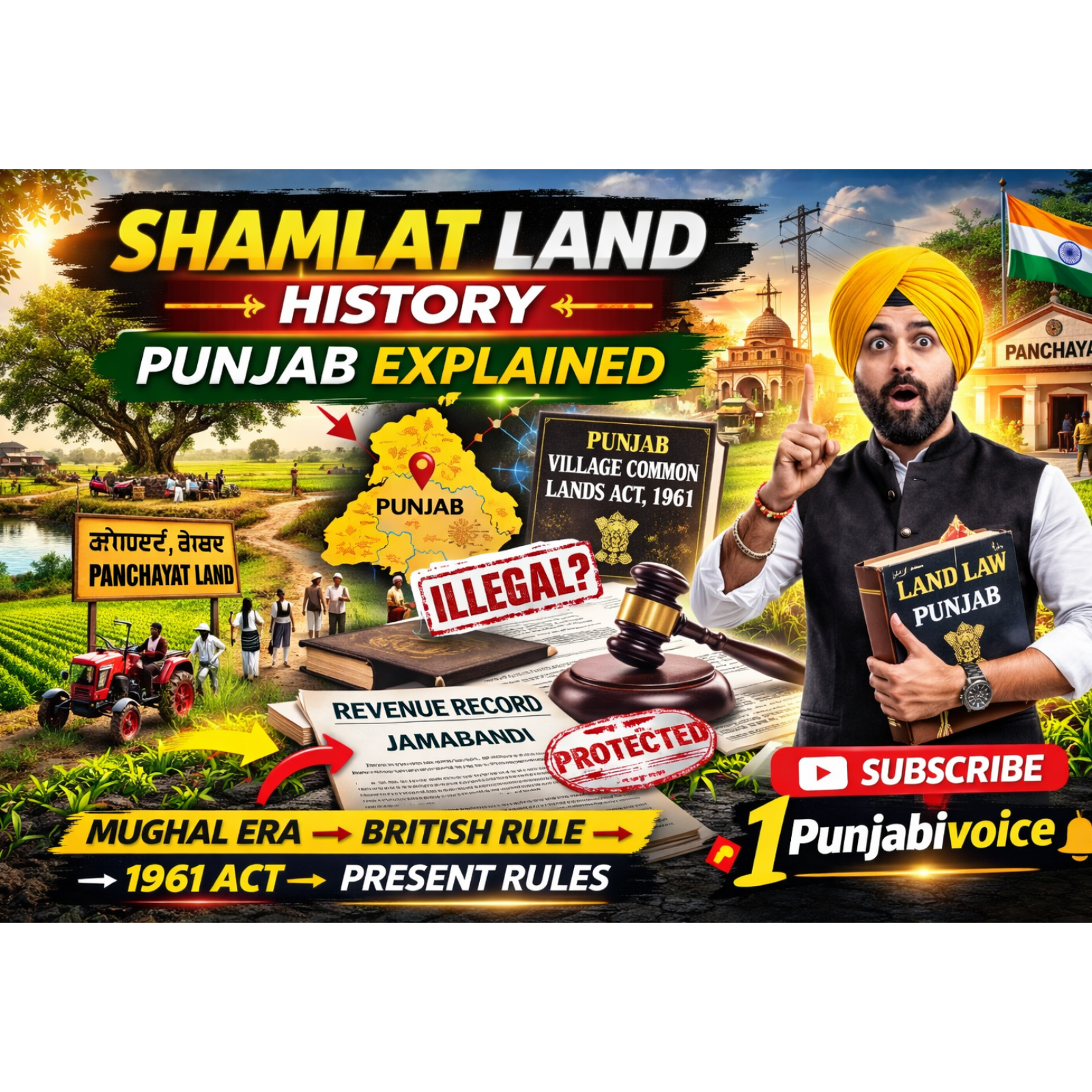 ਸ਼ਾਮਲਾਟ ਜ਼ਮੀਨ ਦਾ ਇਤਿਹਾਸ | Shamlat Land History Punjab Explained