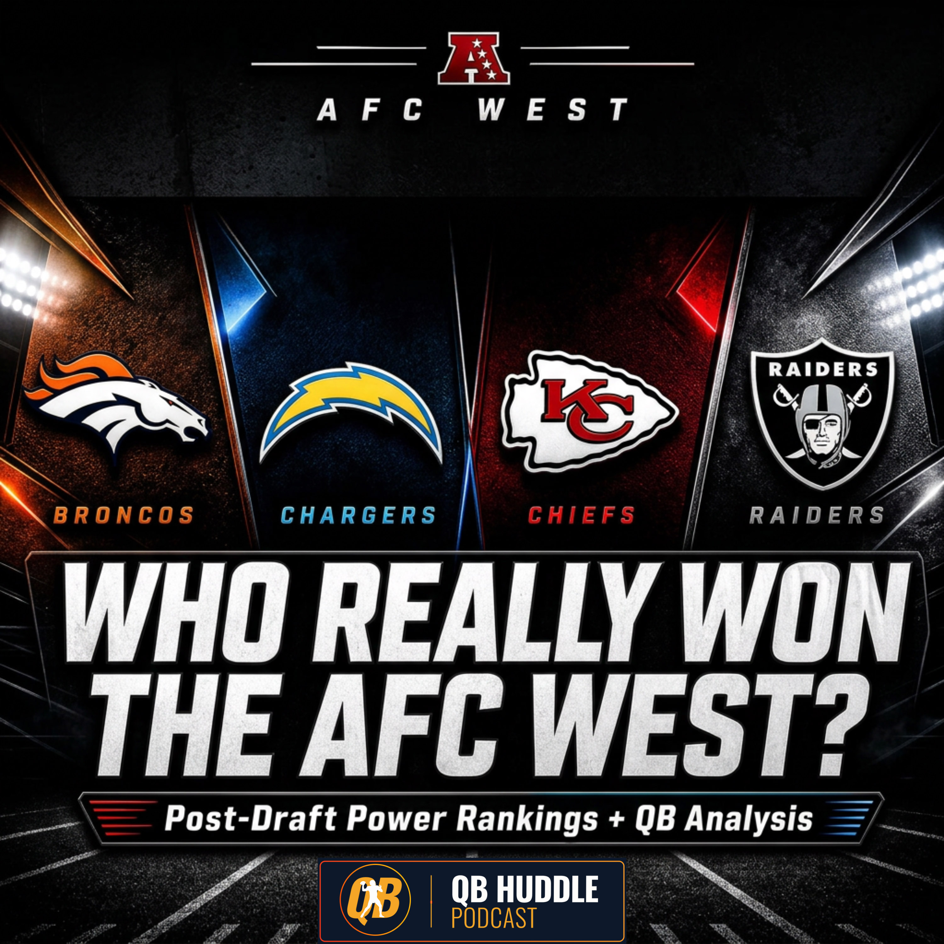 Who Won the AFC West? Post-Draft Power Rankings & QB Analysis episode artwork