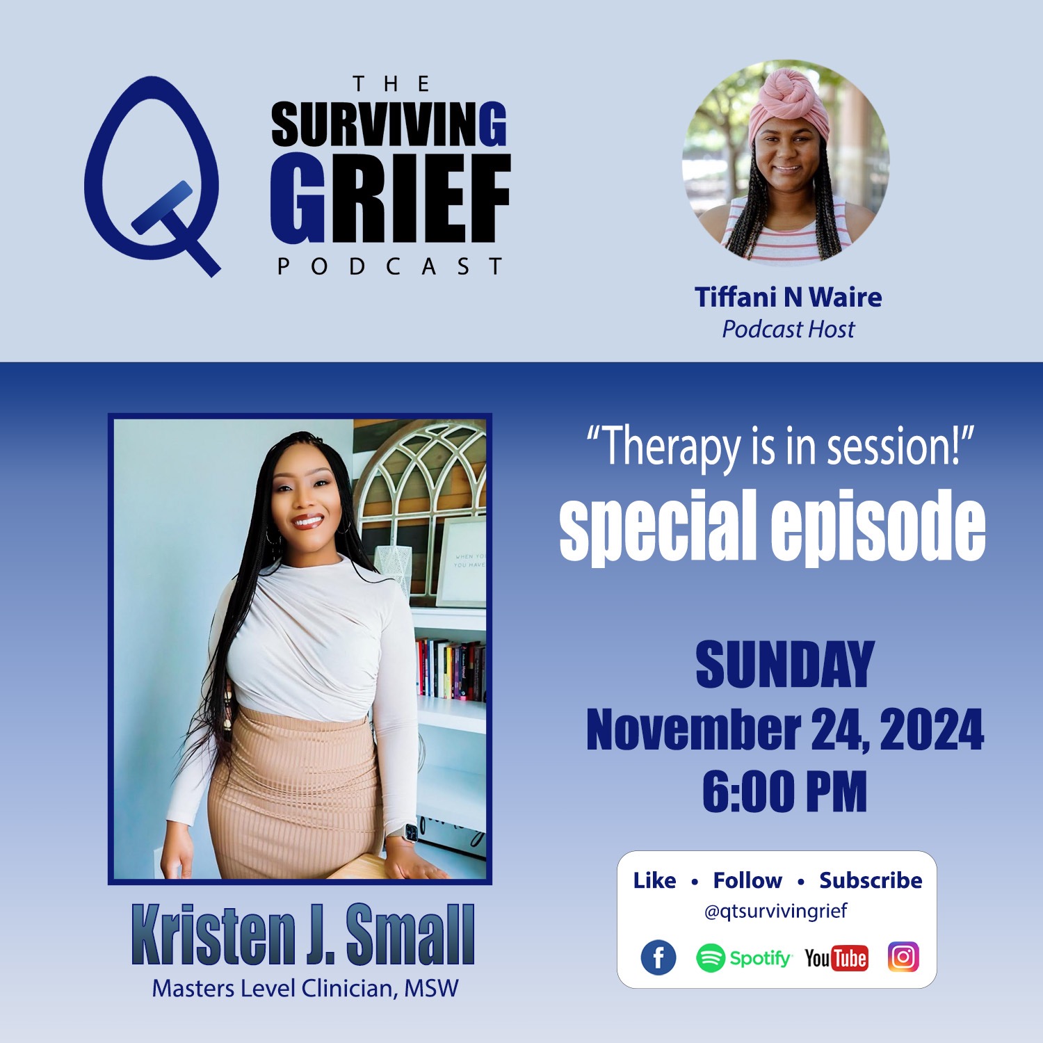 QT Surviving Grief Podcast: Kristen J. Small