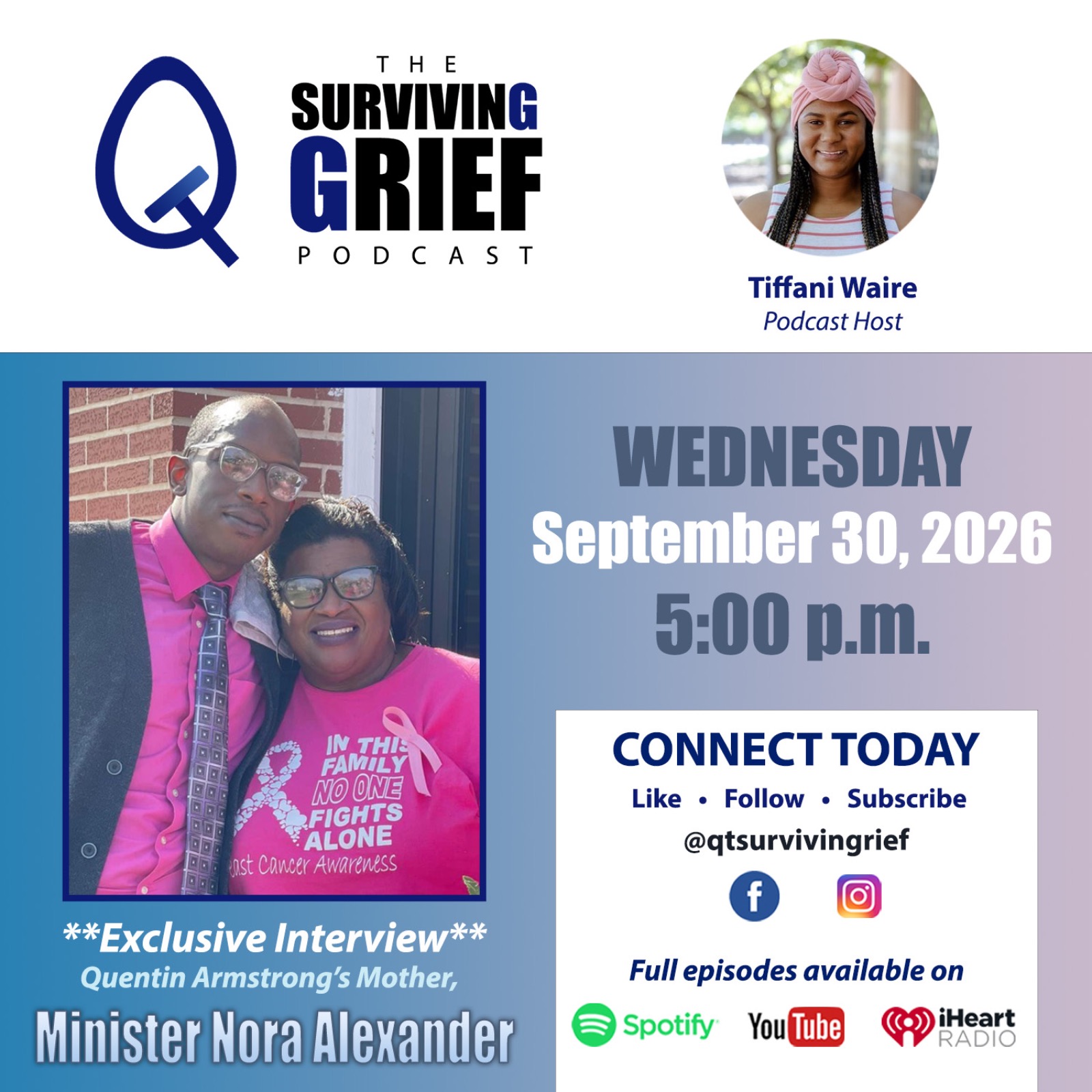 QT Surviving Grief Podcast: Minister Nora Alexander
