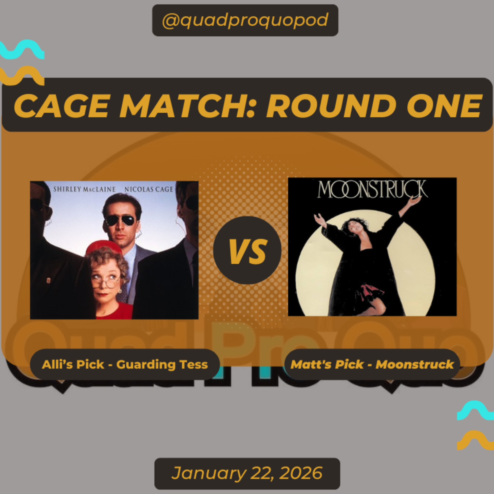 Oversized 90's Coats vs. Cher's Hair aka Guarding Tess vs. Moonstruck