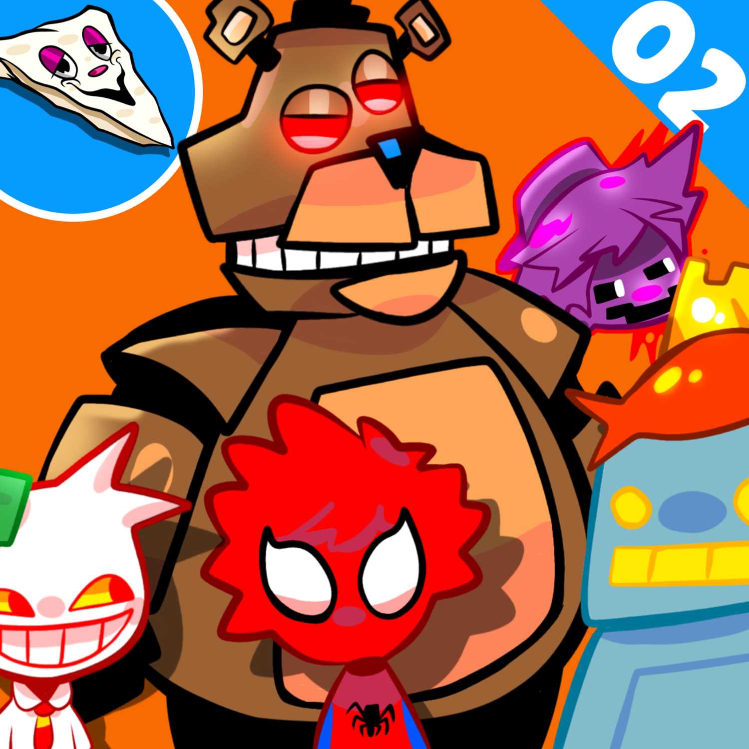 02 quesadilla sin queso "podcast" ft: ELCREPAS168 / ¿cuál es el mejor juego de fnaf? episode artwork