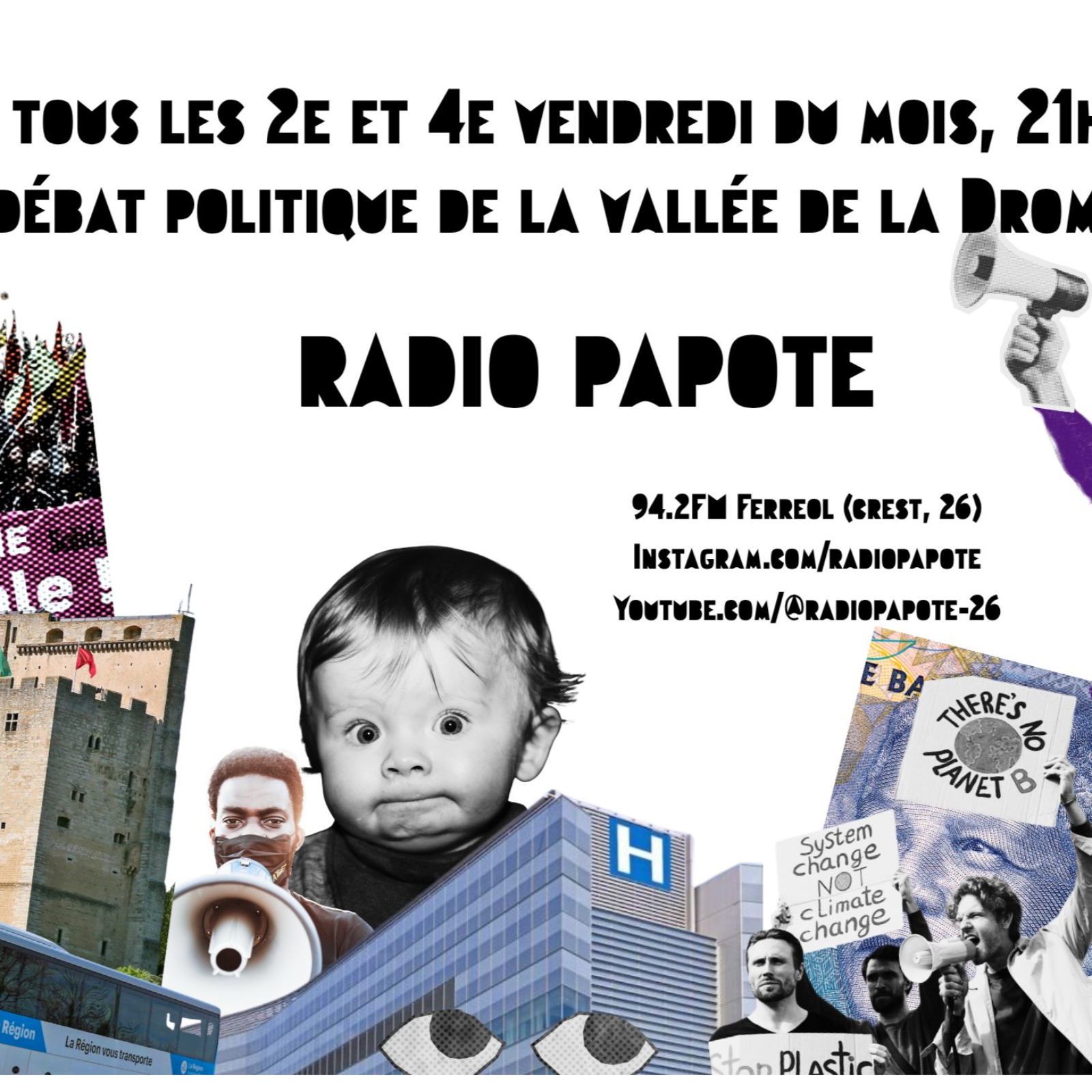 Radio Papote 27 Février 2026 - Crest, son ancien hôpital et le collectif HOP! episode artwork