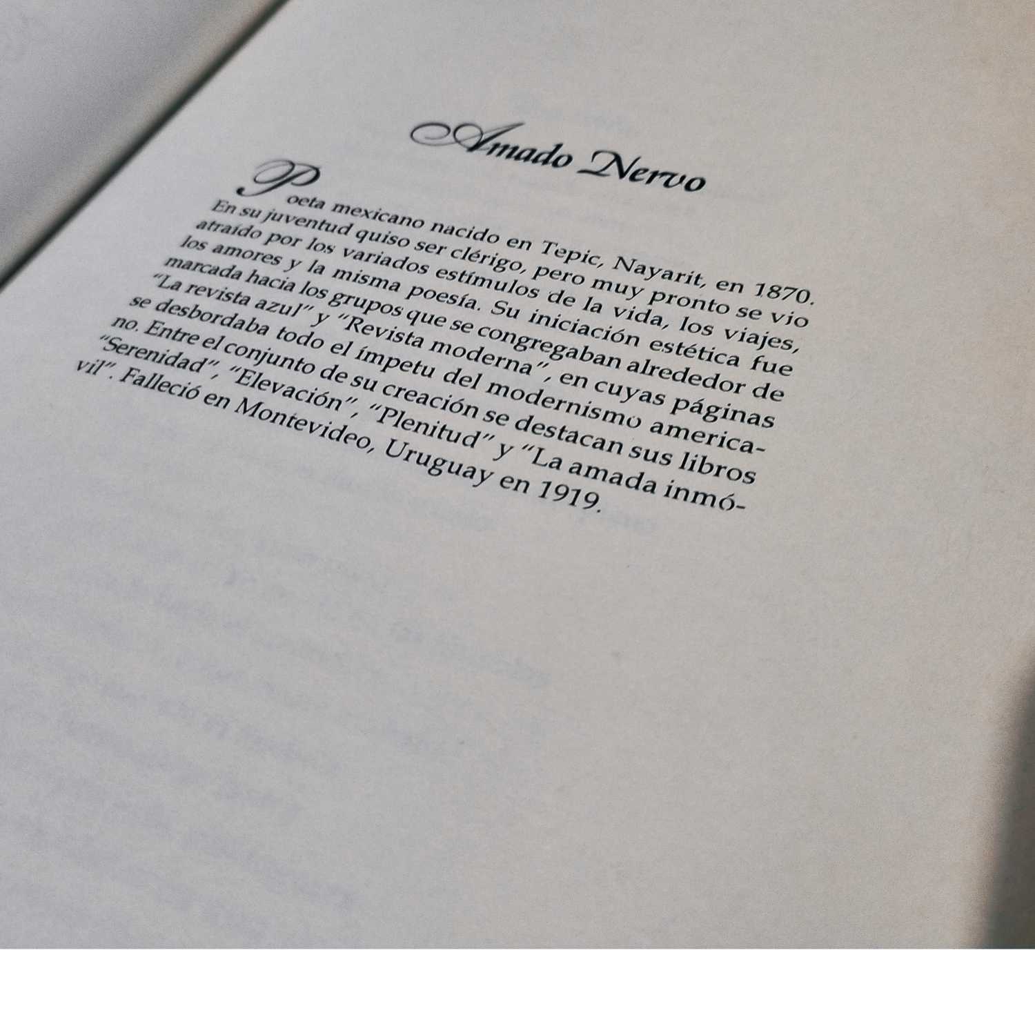 Mini Biografía de Amado Nervo.