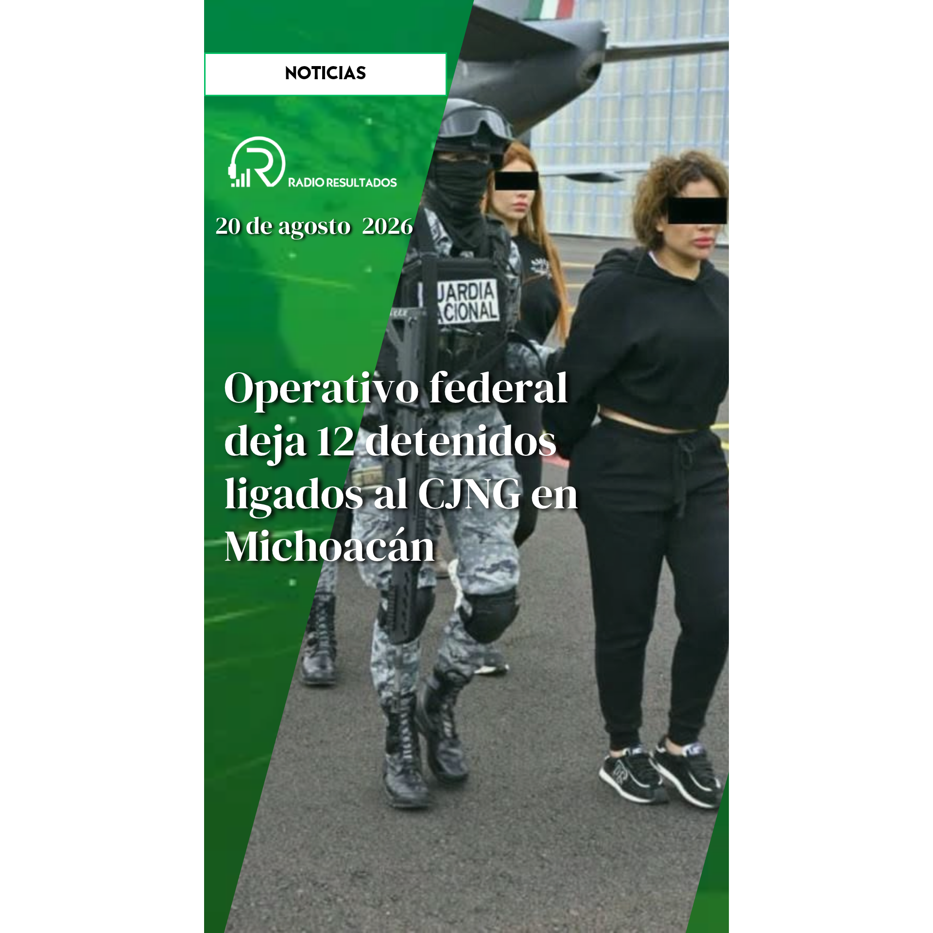 Noticias Jueves 20 de agosto 2026 episode artwork