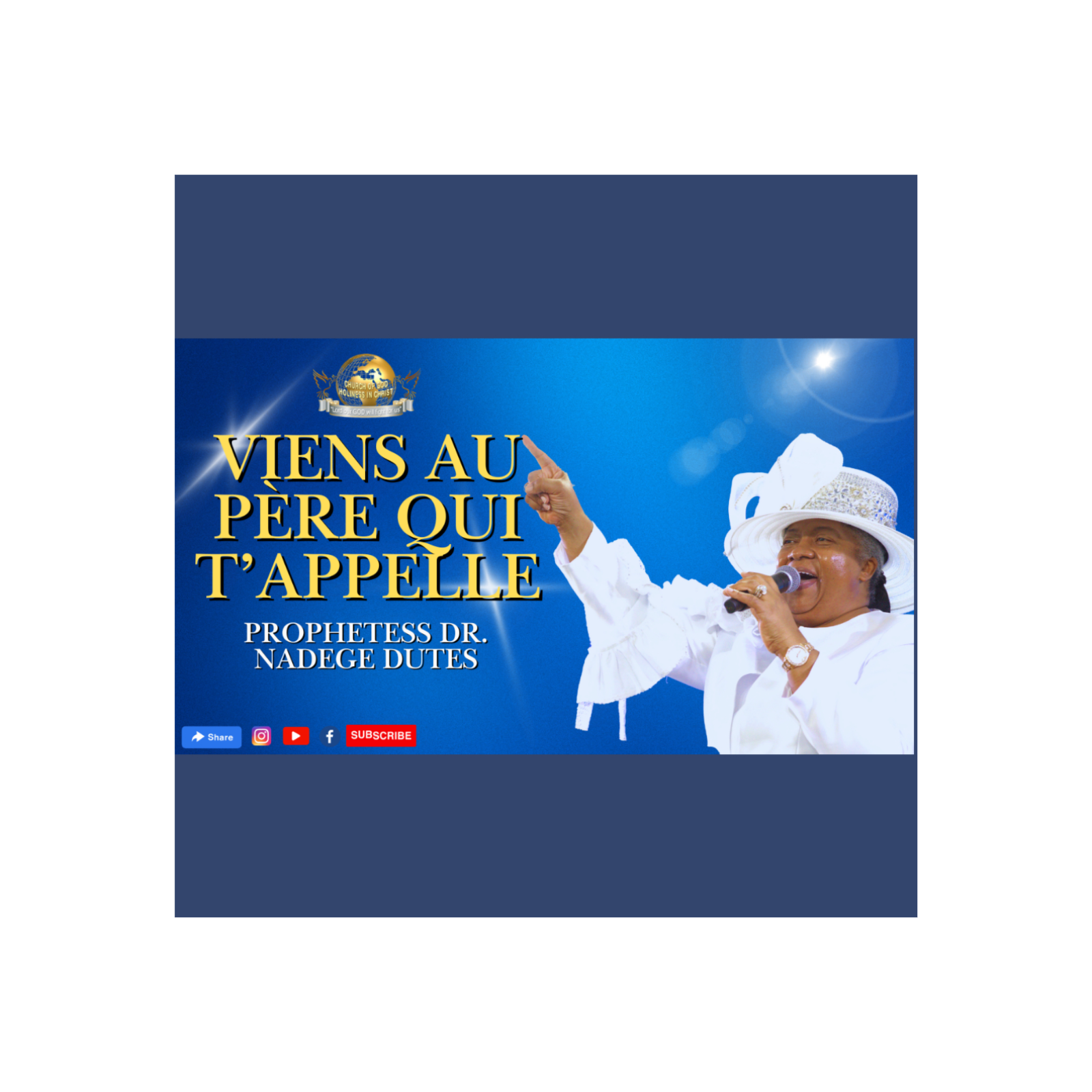 Viens Au PÈRE Qui T'Appelle! Aujourd'hui, Viens À LUI! - Worship - 287 CDF | Prophetess Dr. Nadege Dutes  | CGHC International | EGLISE DE DIEU SAINTETÉ EN CHRIST | 287 - Chant D'Espérance Français