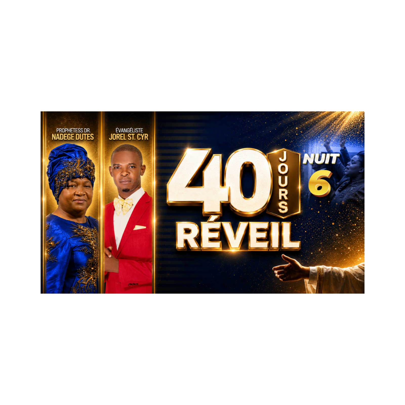 6.26.26 - Night 6 - 40 Days 2026 | Prophetesse Dr Nadege Dutes | CGHC International | EGLISE DE DIEU SAINTETÉ EN CHRIST | 6.26.2026 Friday