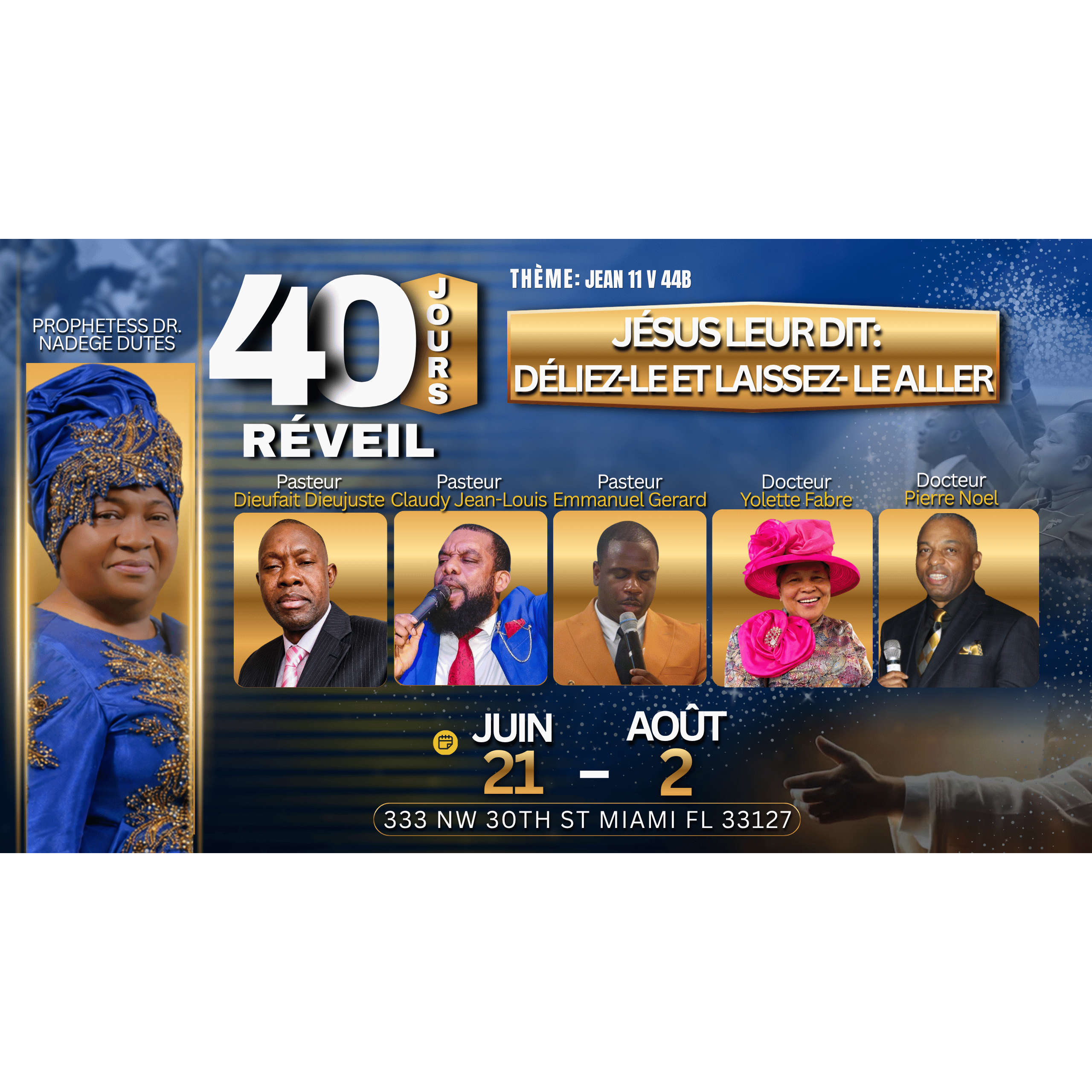 7.28.26 - Day 38 - 40 Days 2026 | Prophetesse Dr Nadege Dutes | CGHC International | EGLISE DE DIEU SAINTETÉ EN CHRIST | 7.28.2026 Tuesday episode artwork