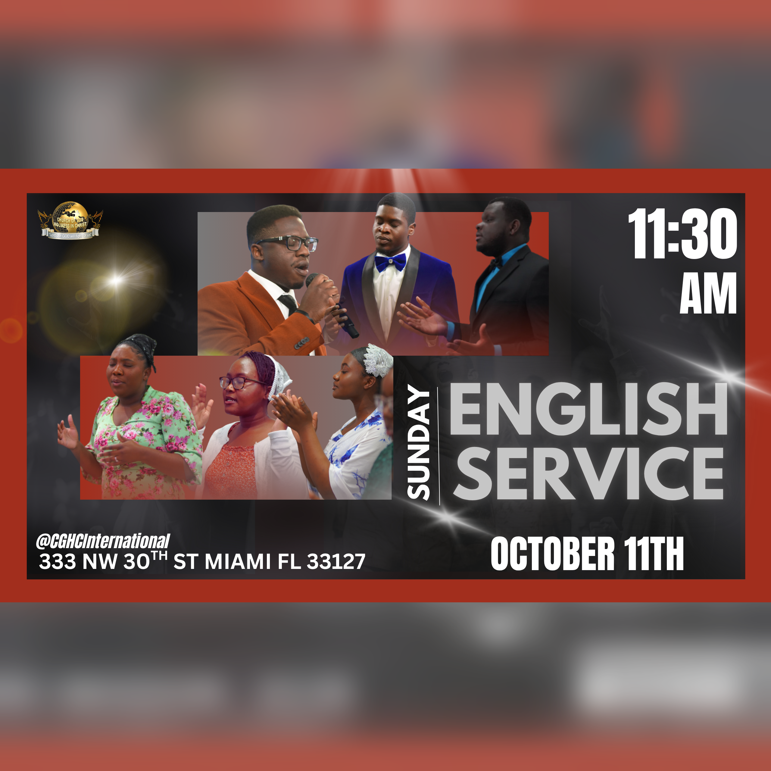 10.11.26 - Sunday English - Brother Joreb (W), Minister Innocent (W, P) | CGHC International | EGLISE DE DIEU SAINTETÉ EN CHRIST | Sunday English Service 10.11.2026