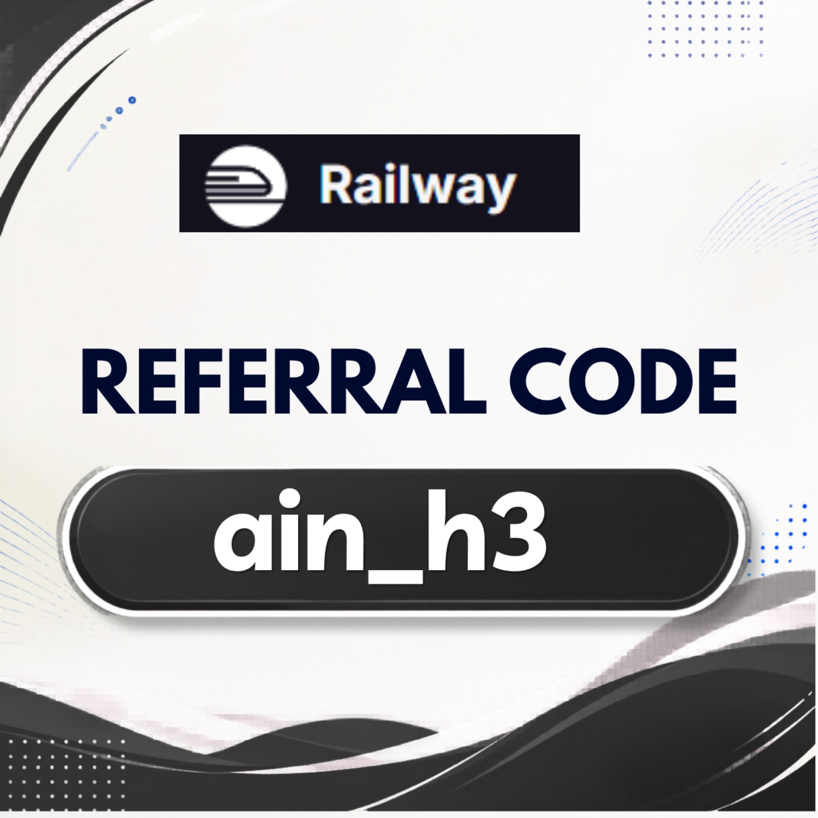 Railway Referral Code “ain_h3” – Get 15% Off on Your First Payment podcast artwork
