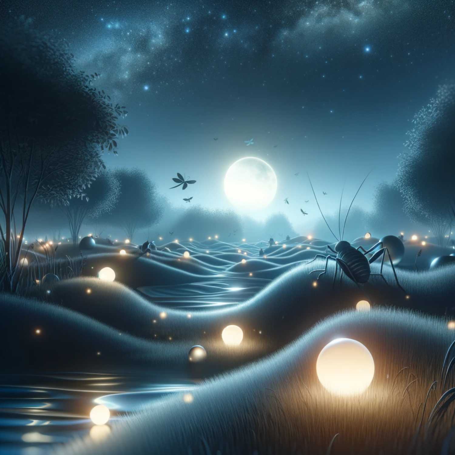 Crickets at Night 6 Hours / Relaxing Sounds to Sleep, Study, Meditate