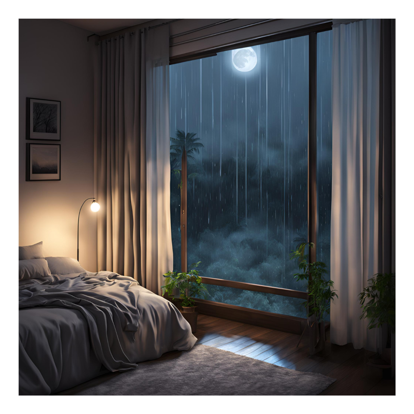 Relaxing Rain Sounds for Sleeping with Soft Thunder episode artwork