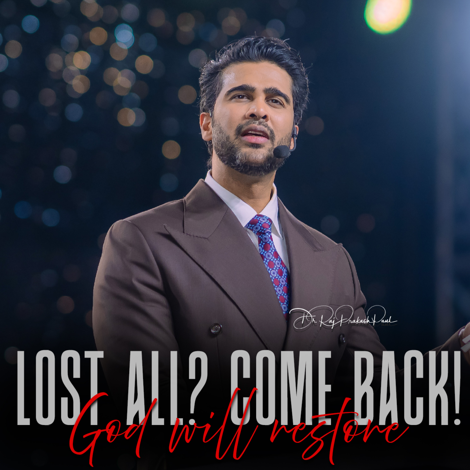 Lost all? Come back! God will restore