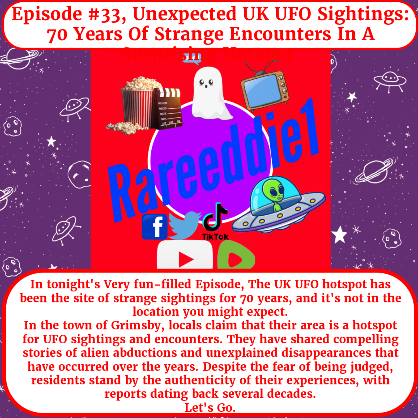 Episode #33, Unexpected UK UFO Sightings: 70 Years Of Strange Encounters In A Surprising Hotspot.